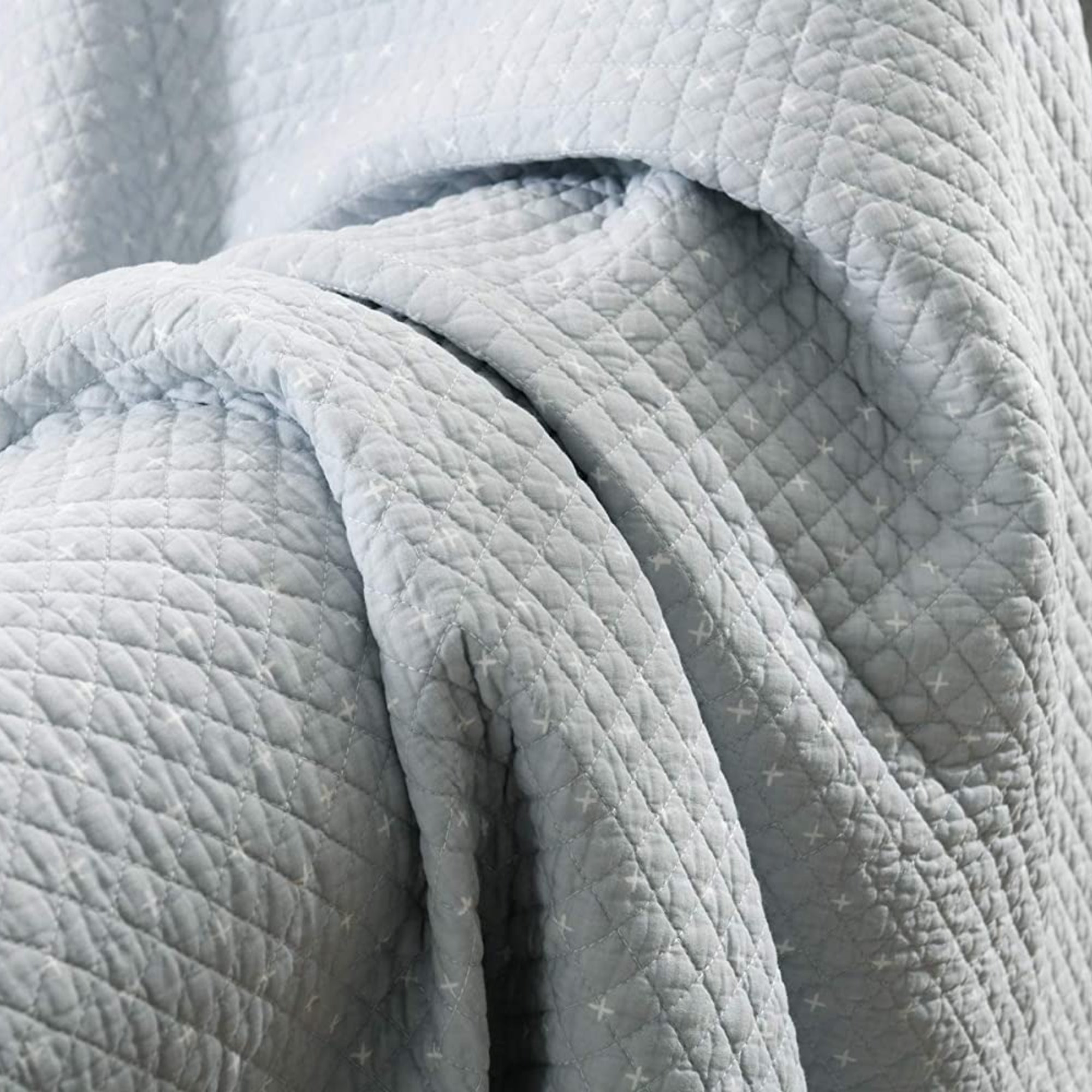 100% Cotton Quilted Throw Blanket Soft Decorative Couch Sofa Cover Lightweight Bed Throw