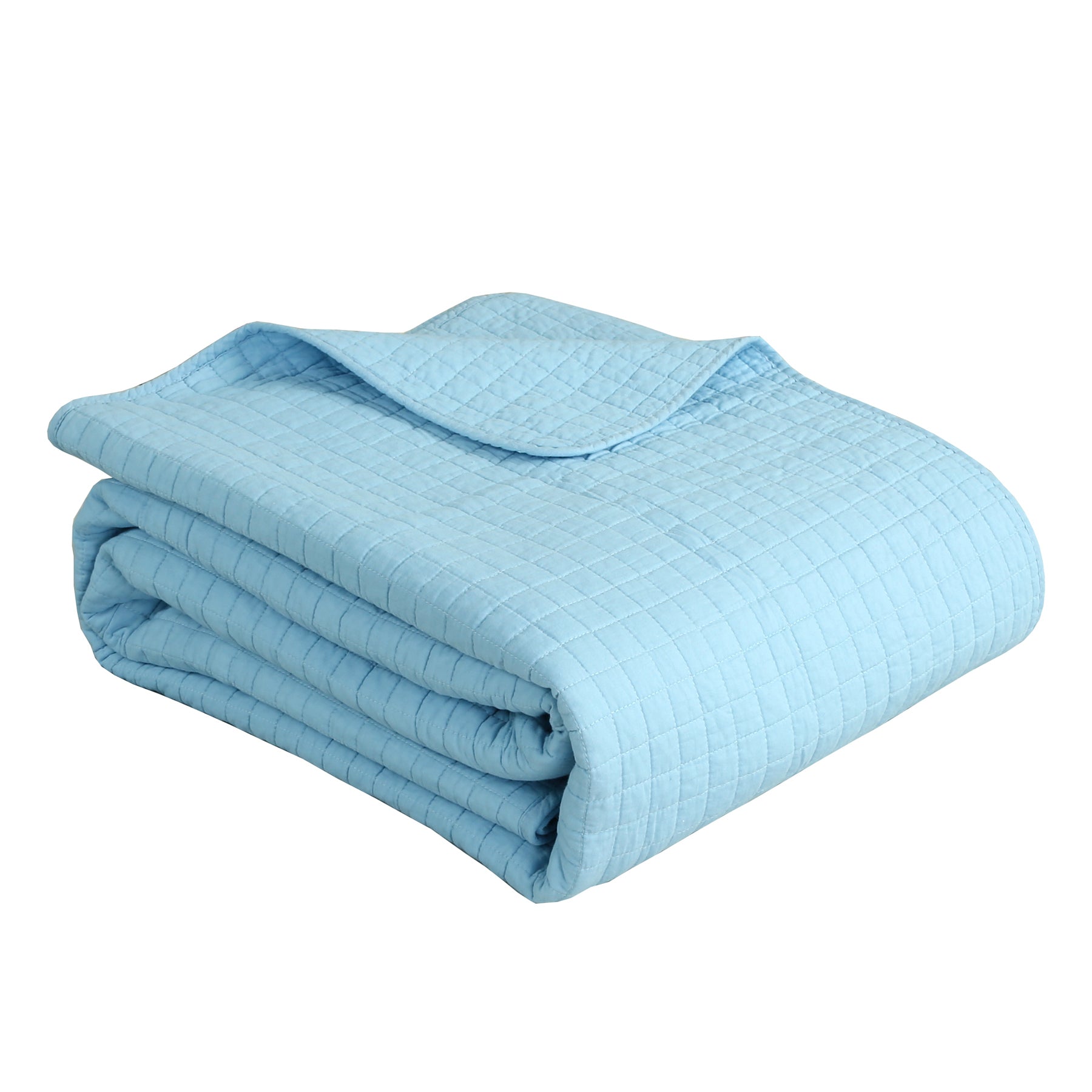 3 Piece 100% Cotton Quilt Set, Lightweight Quilted Bedspread