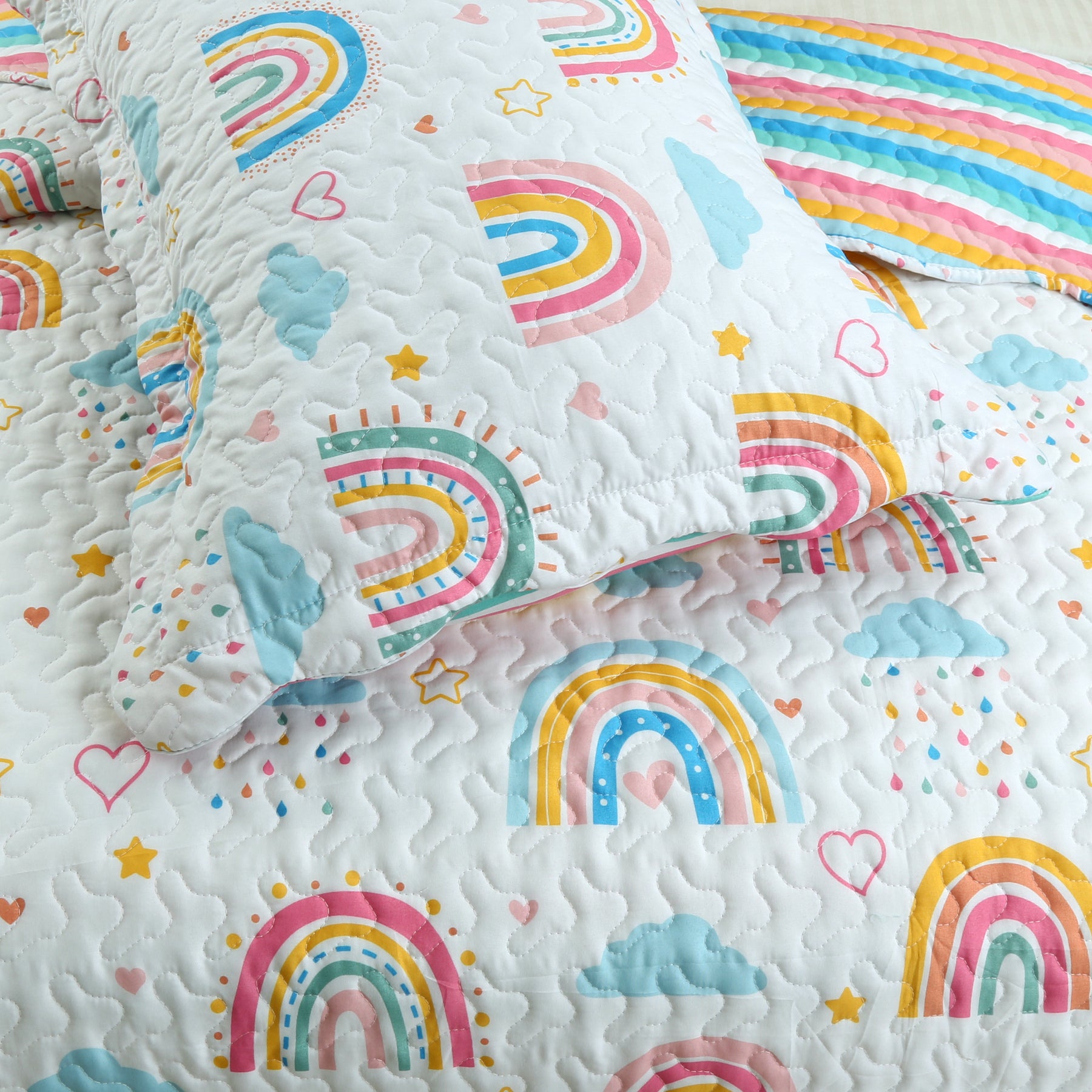 2/3 Piece Kids Quilt Bedspread Set Throw Blanket