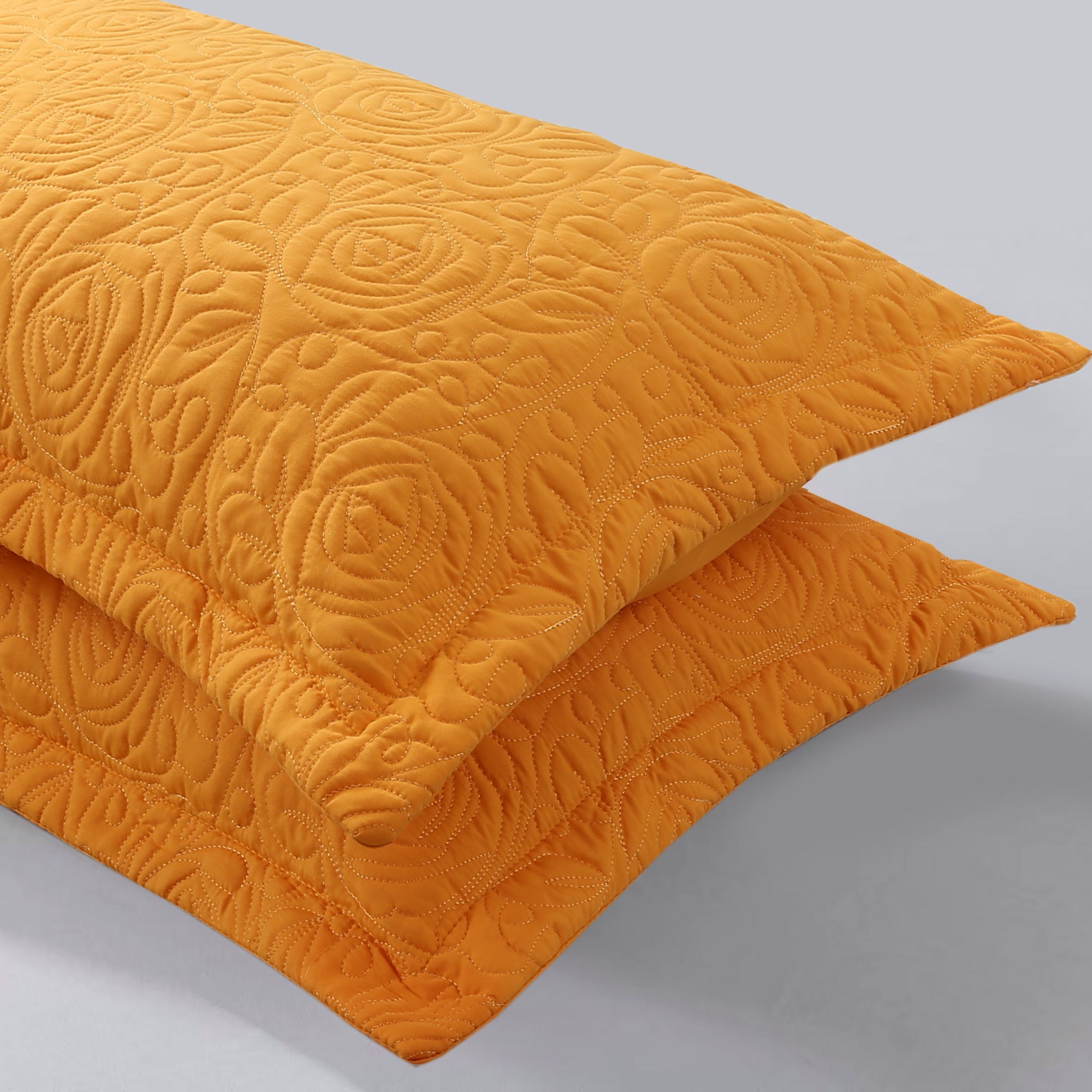 2 Piece Embroidered Pillow Shams Standard Size