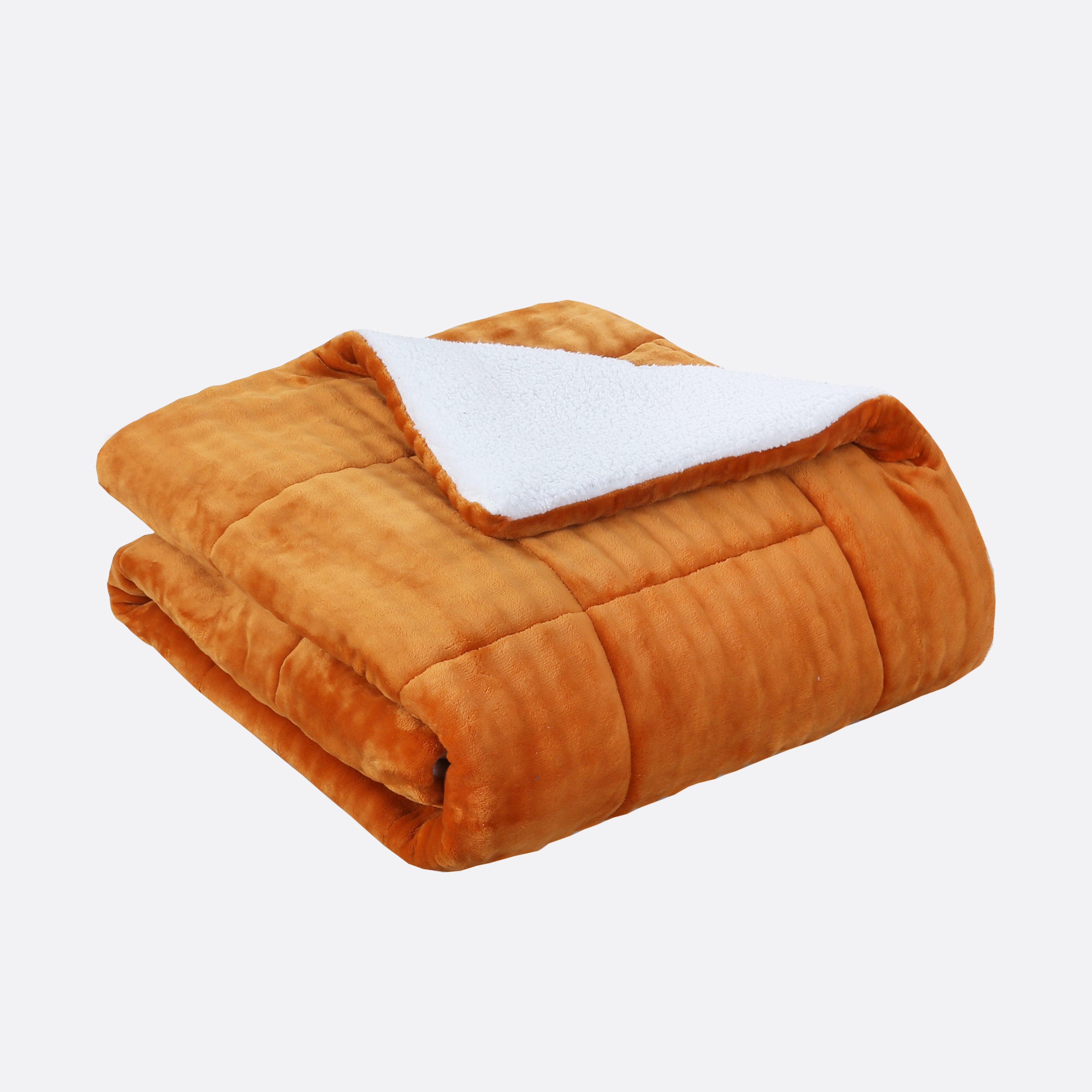 3 Piece Plush Flannel Comforter Set – Soft Bubble Velvet