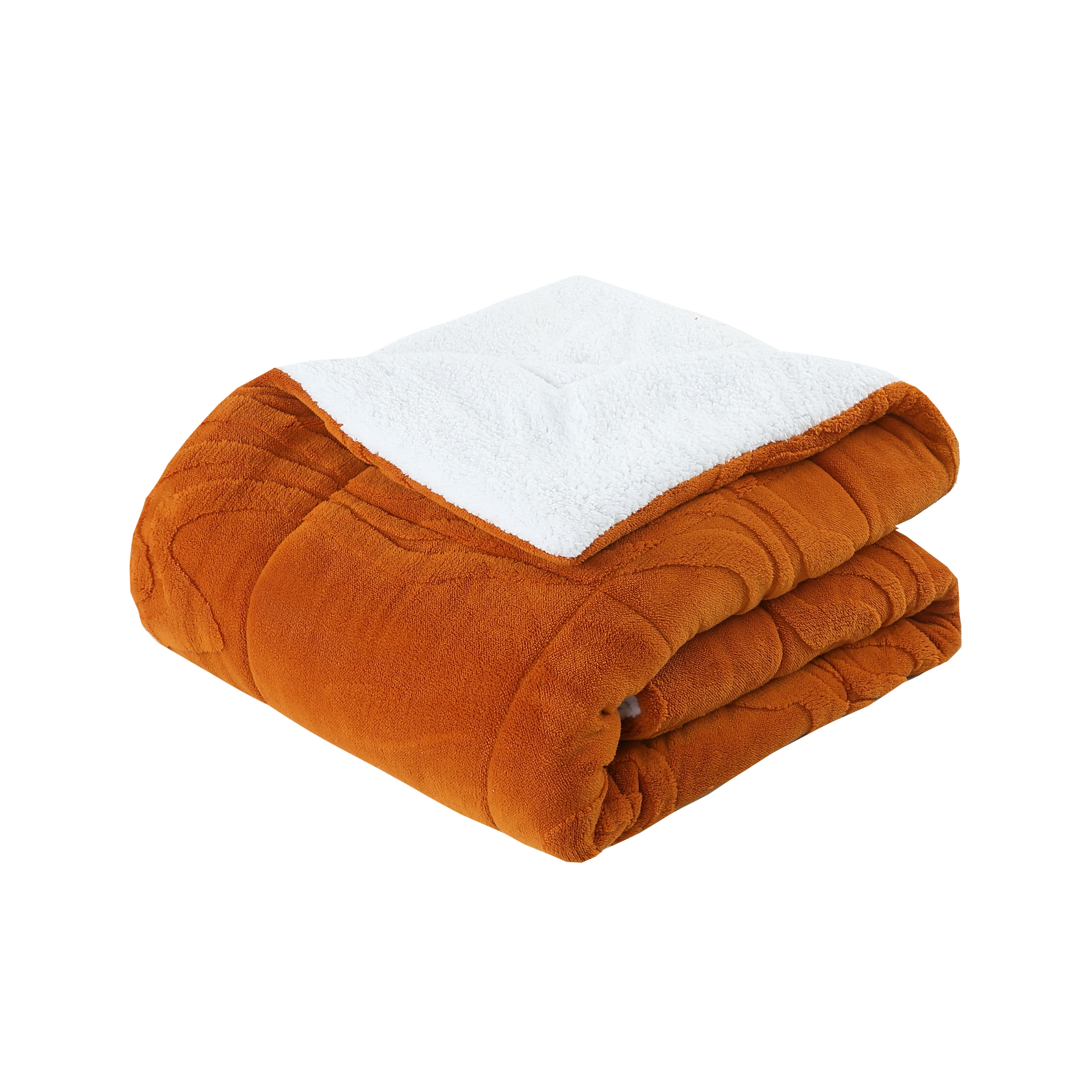 Luxury 3 Piece Wave Jacquard Plush Comforter Set MEW
