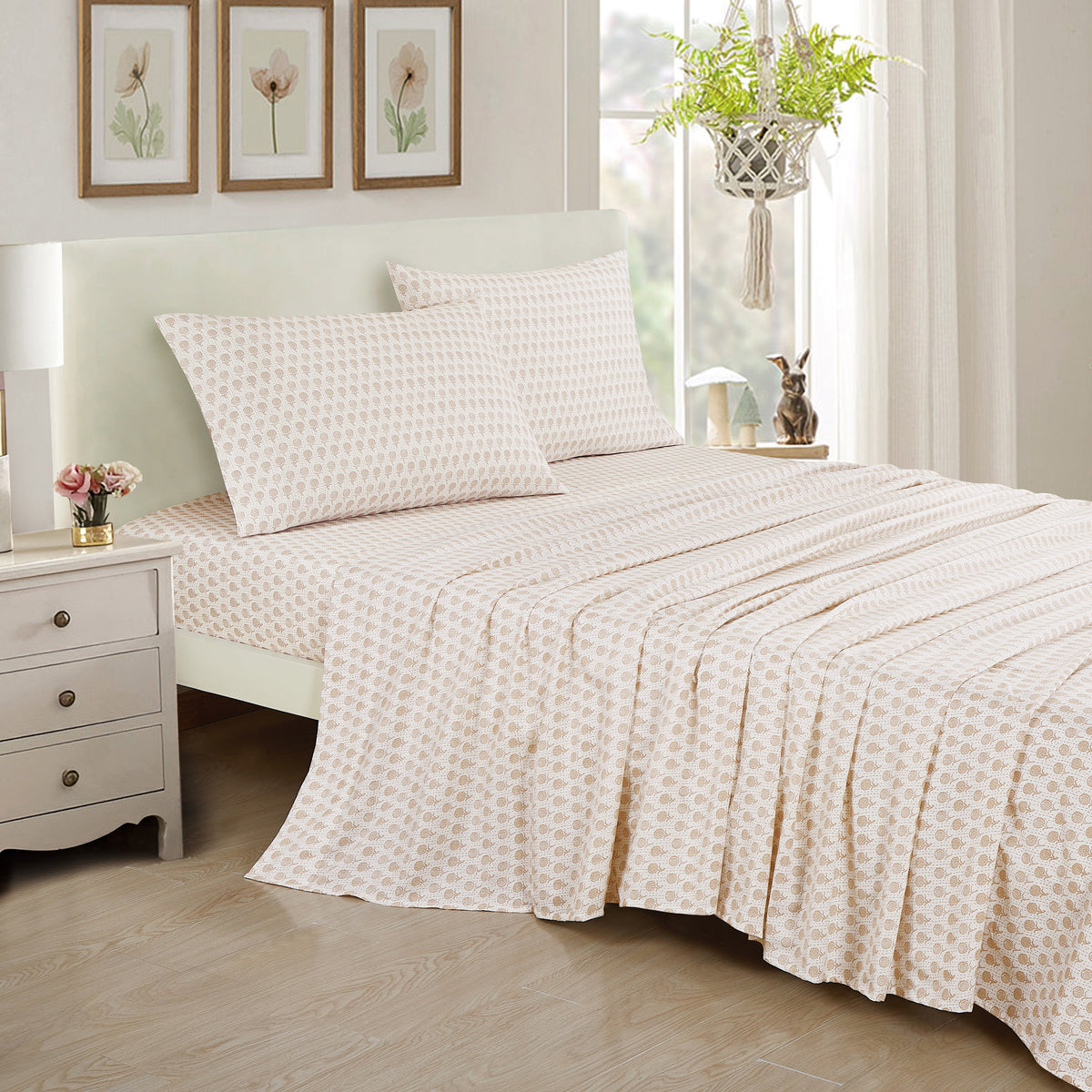 7-Piece Floral Comforter Set with Sheets
