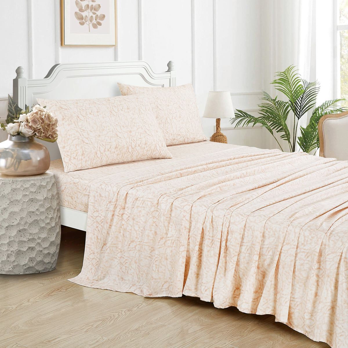 7-Piece Floral Comforter Set with Sheets