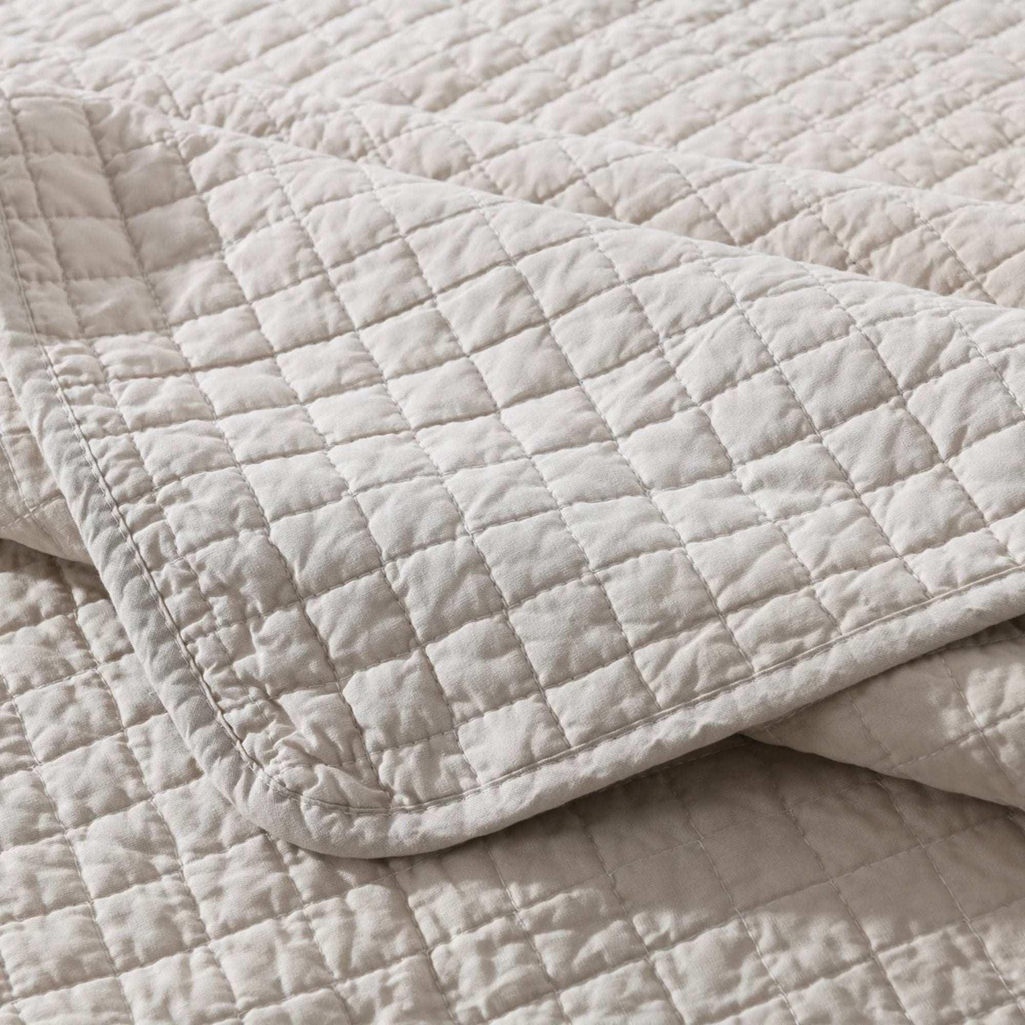 100% Cotton Quilted Throw Blanket Soft Decorative Couch Sofa Cover Lightweight Bed Throw