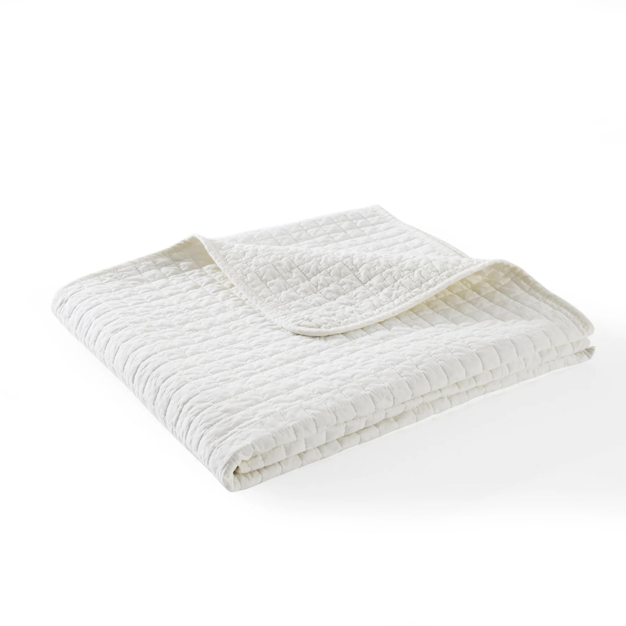 100% Cotton Quilted Throw Blanket Soft Decorative Couch Sofa Cover Lightweight Bed Throw