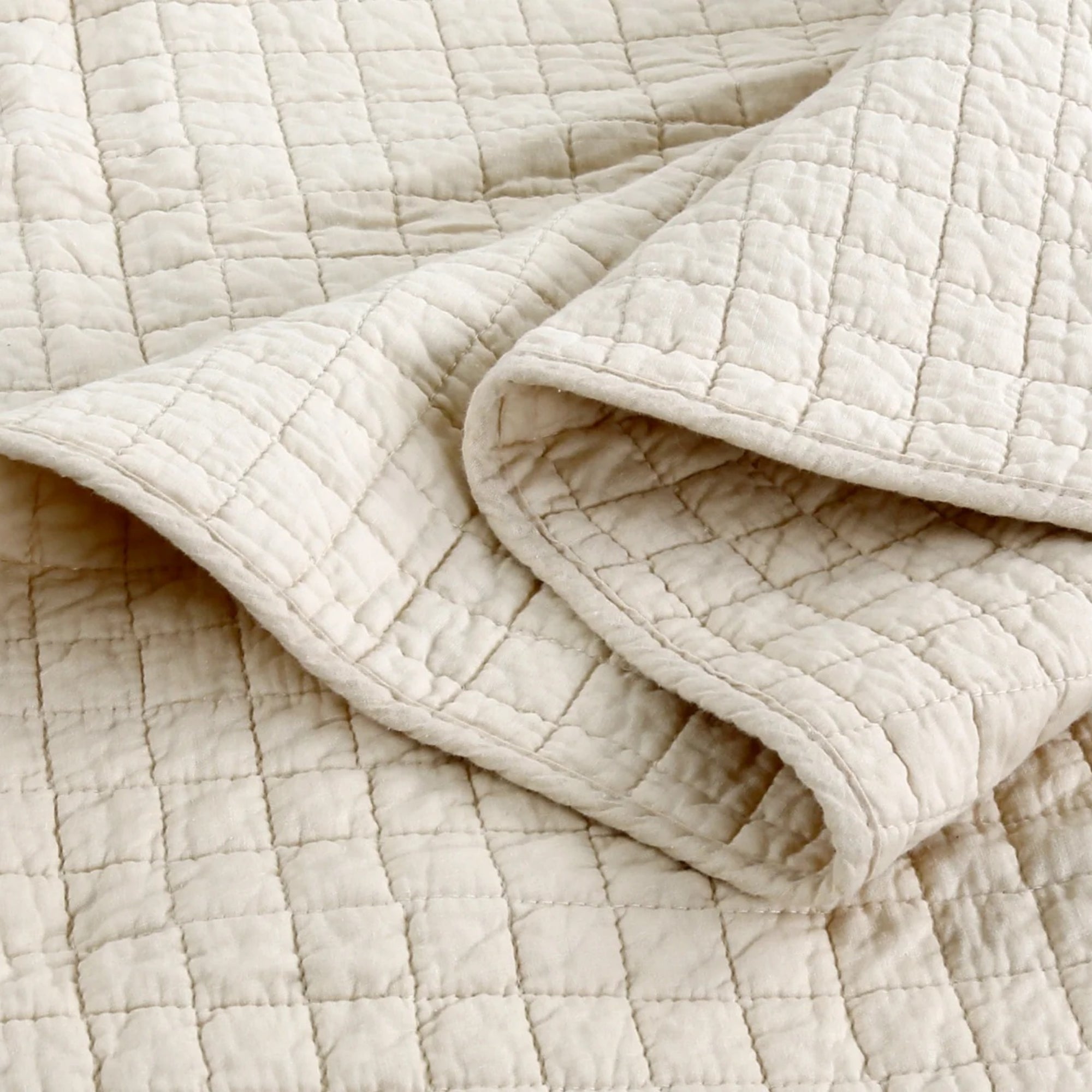 100% Cotton Quilted Throw Blanket Soft Decorative Couch Sofa Cover Lightweight Bed Throw