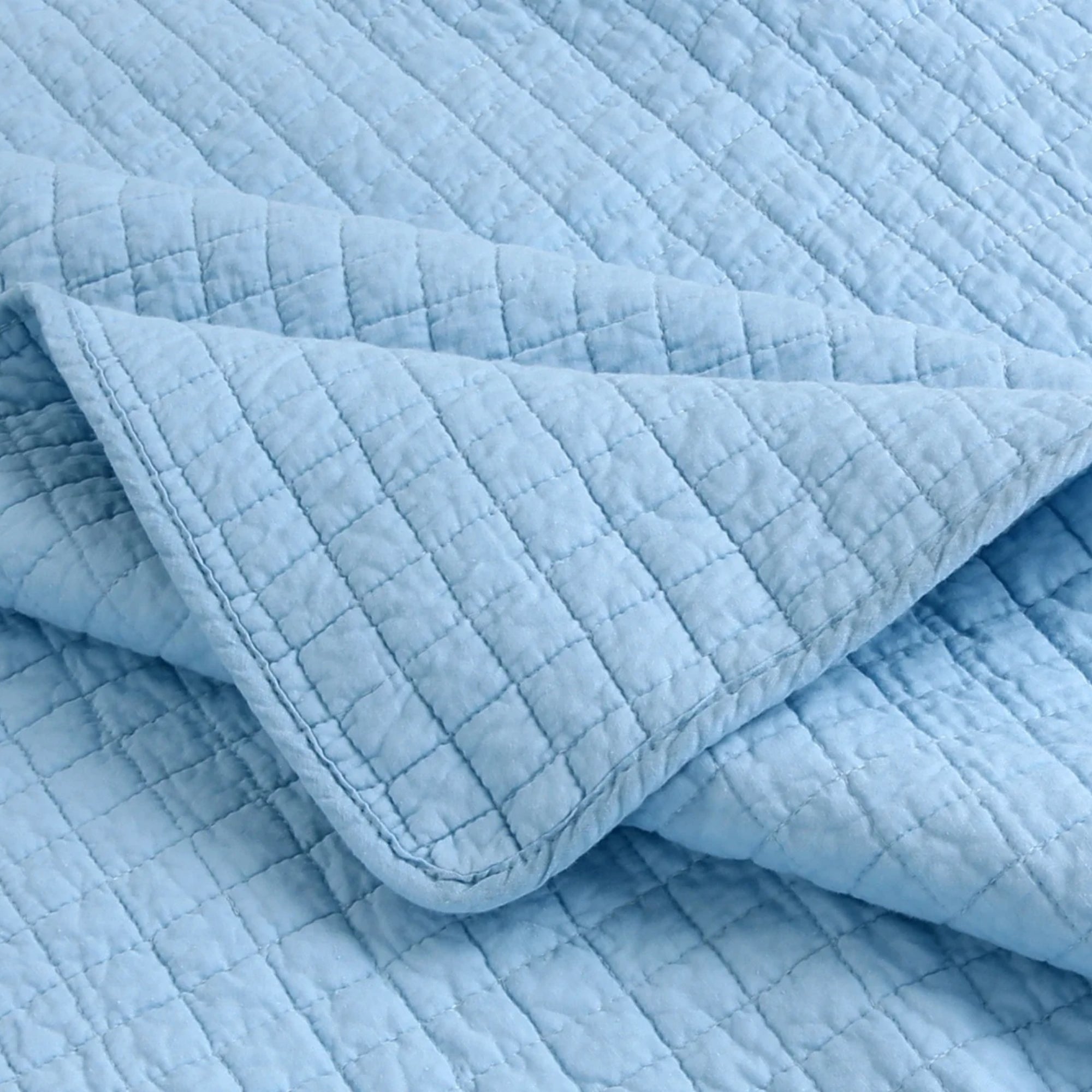 100% Cotton Quilted Throw Blanket Soft Decorative Couch Sofa Cover Lightweight Bed Throw