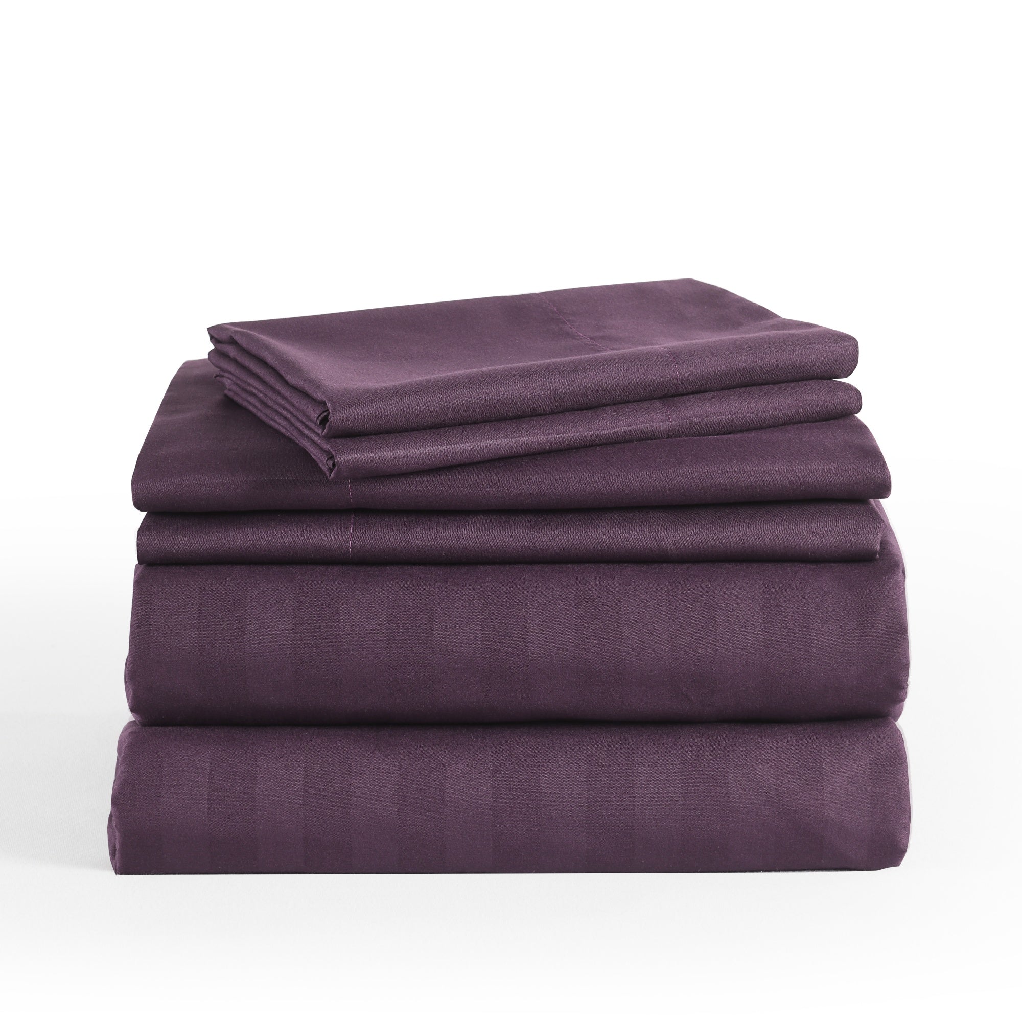 3/4 Piece Luxury Stripe Bed Sheet Set – Soft Hotel Bedding Collection 35000