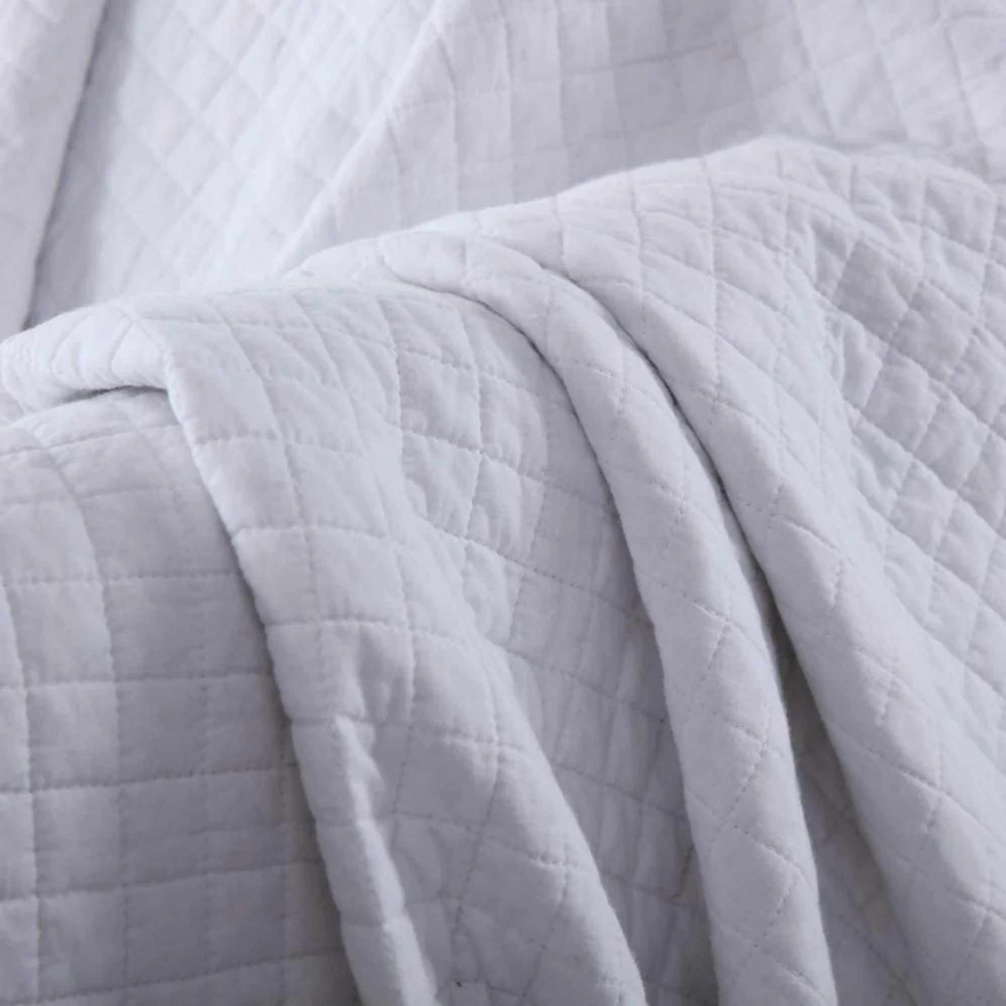 100% Cotton Quilted Throw Blanket Soft Decorative Couch Sofa Cover Lightweight Bed Throw