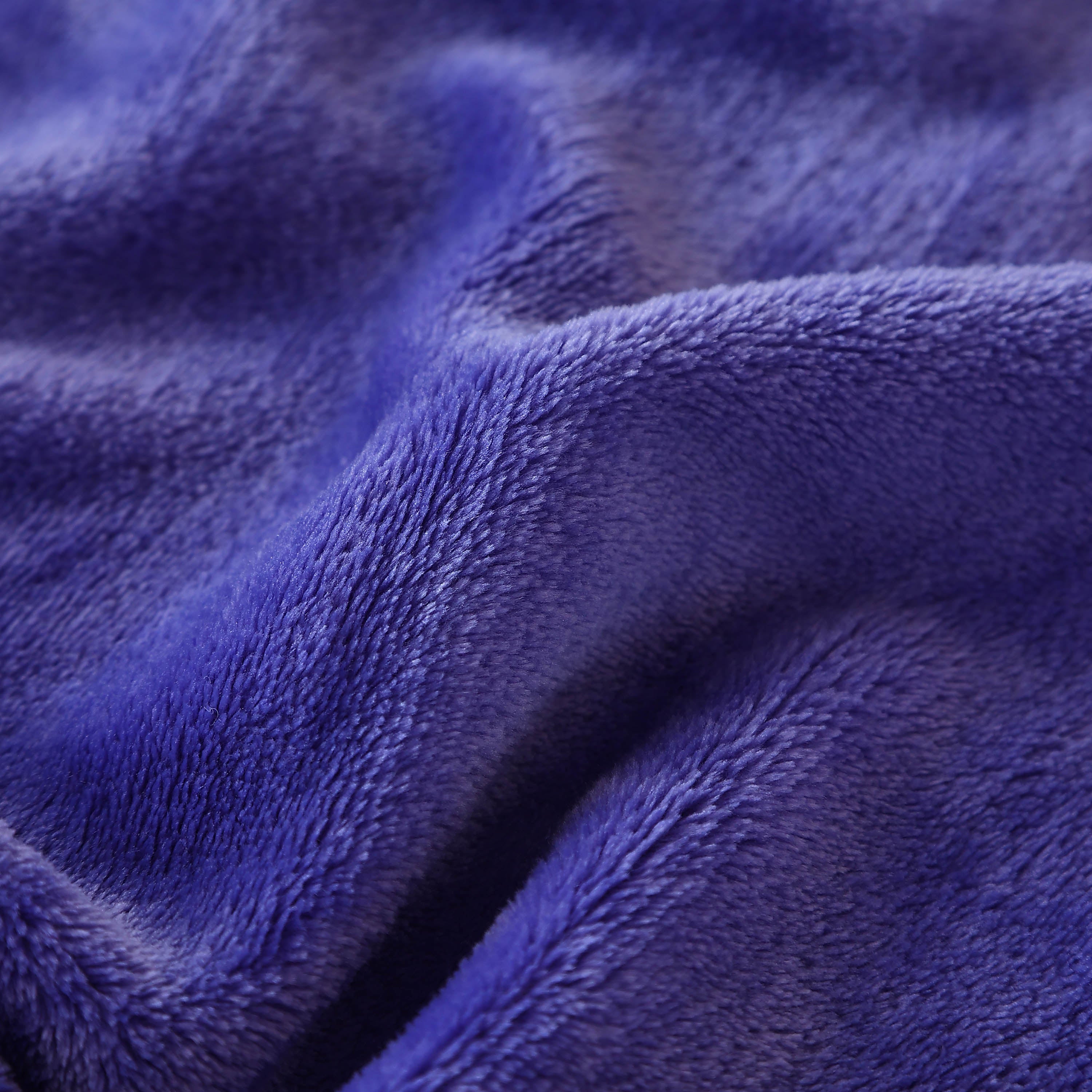 King Size Flannel Fleece Throw Blanket 240GSM Soft Lightweight Plush Cozy Bed Blanket 102 x 90 Inches