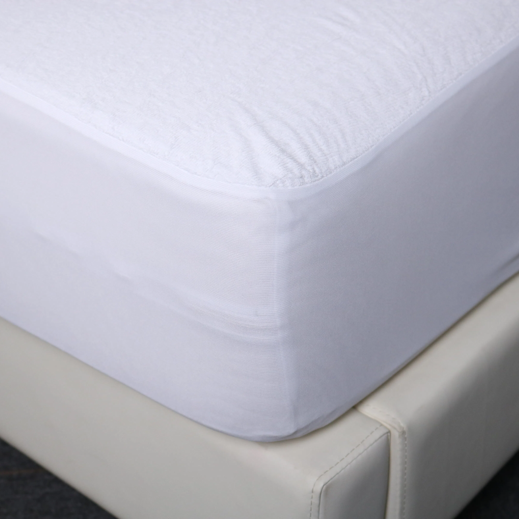 Ultra Soft 100% Cotton Waterproof Terry Mattress Protector Cover