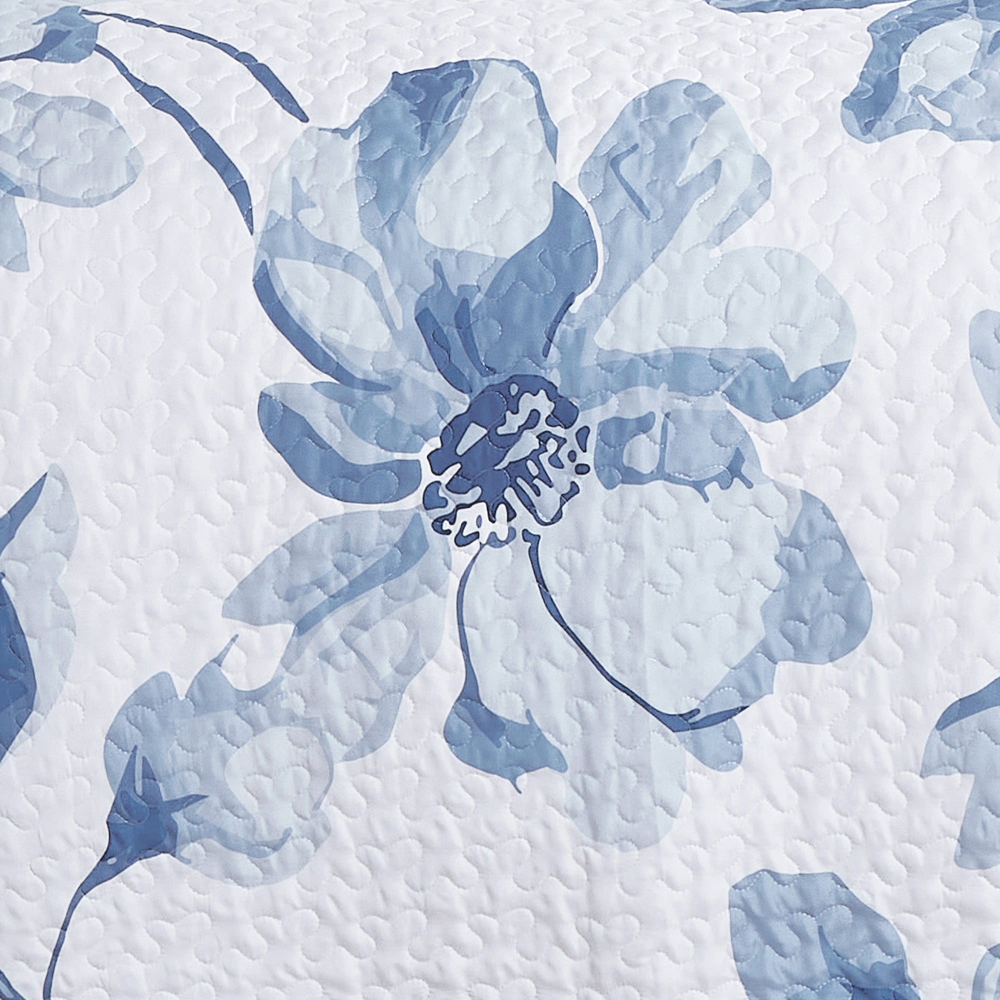 3 Piece Lightweight Quilt Bedspread Set Reversible Floral Botanical
