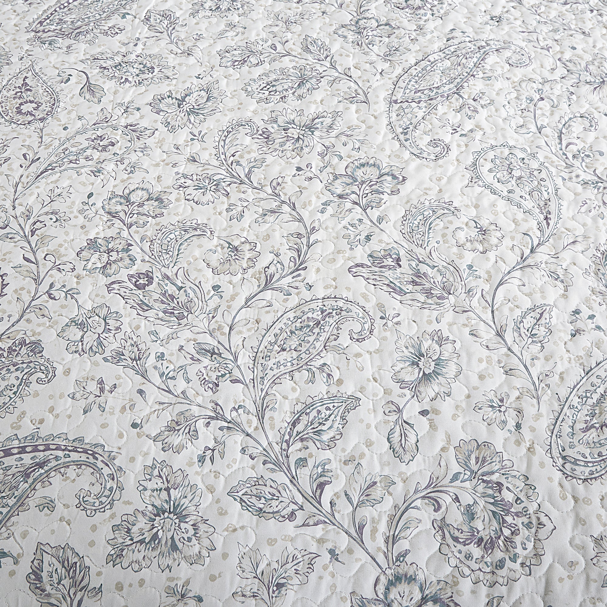 3 Piece Lightweight Quilt Bedspread Set Reversible Floral Botanical