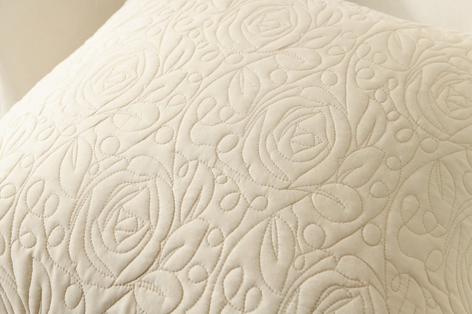 2 Pack Quilted Euro Sham Covers, Decorative Pillow Covers