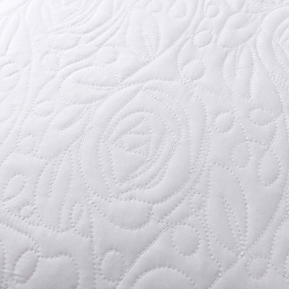 2 Pack Quilted Euro Sham Covers, Decorative Pillow Covers