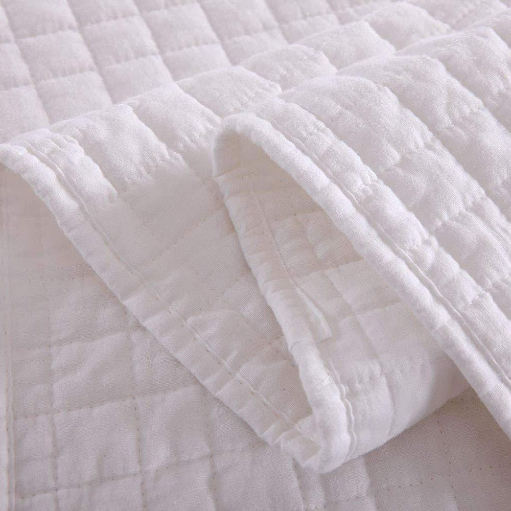 3 Piece 100% Cotton Quilt Set, Lightweight Quilted Bedspread