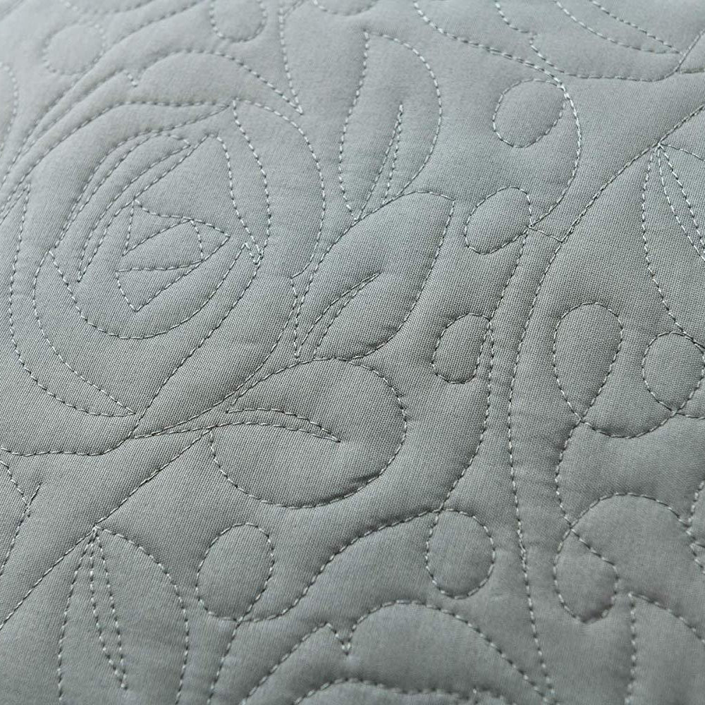 2 Pack Quilted Euro Sham Covers, Decorative Pillow Covers