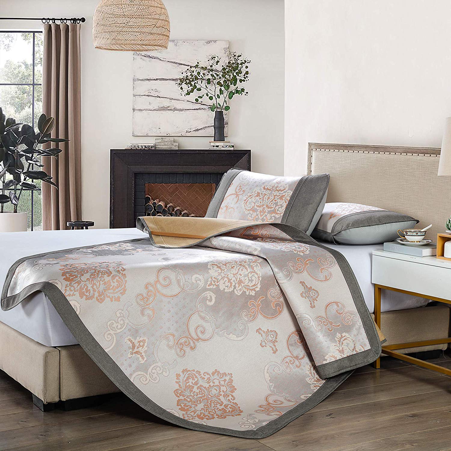 3 Piece Cooling Mattress Pad Set, Breathable Soft Mattress Protector