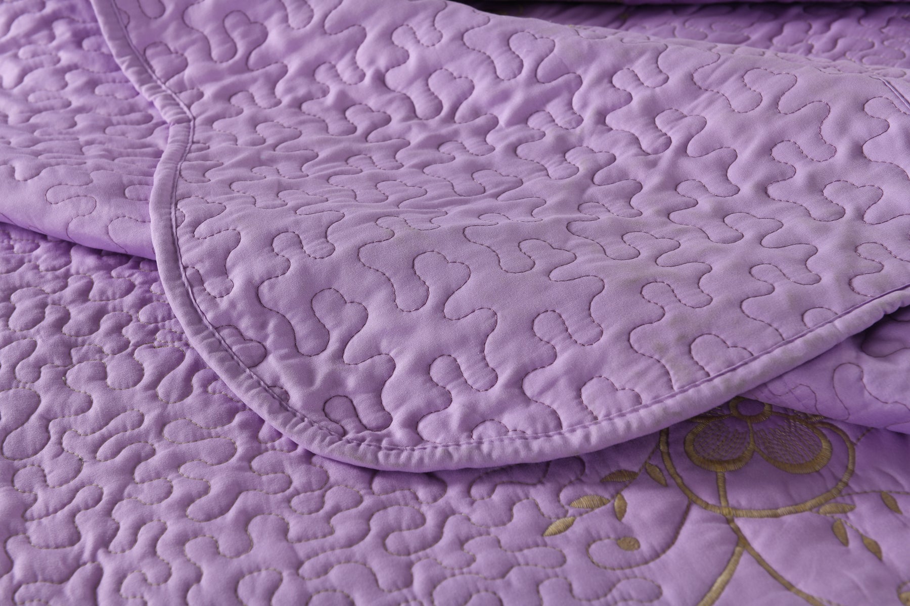 3 Piece Embroidered Quilt Set, Lightweight Bedspread Lapaz