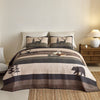 Rustic Lodge 3 Pcs 100% Cotton Bear & Deer Forest Quilt Bedspread Set CP328