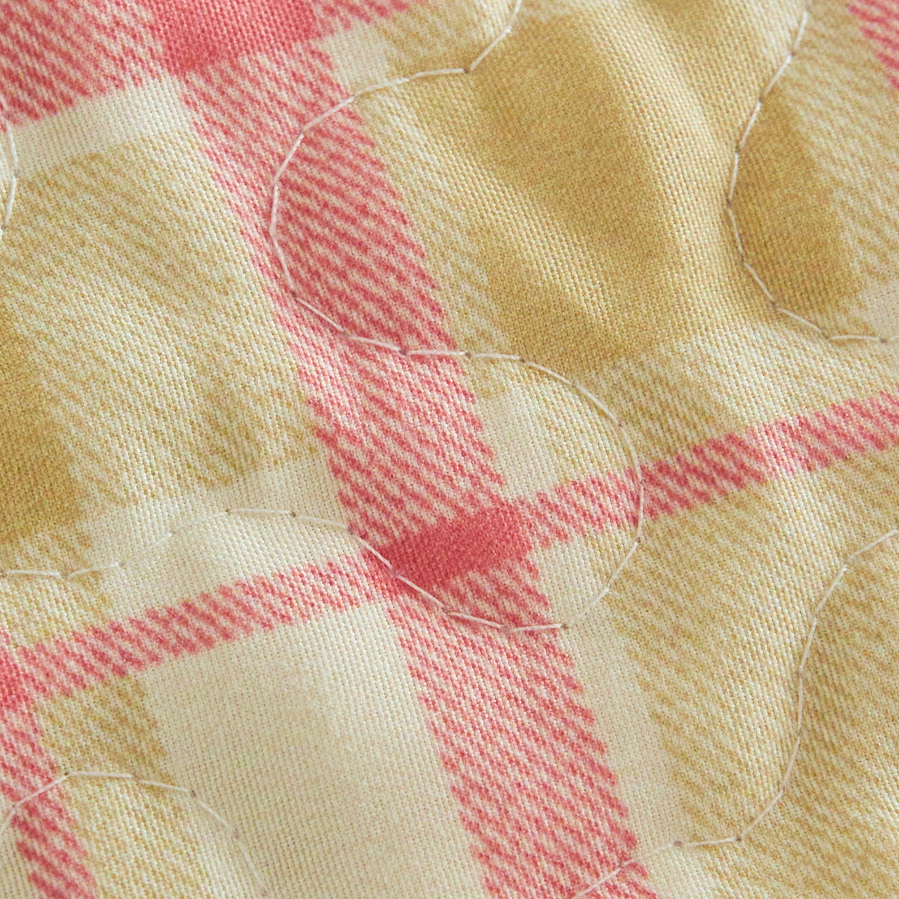 3-Piece Vintage Christmas Plaid Patchwork Quilt Bedspread Set BY227