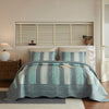 3-Piece Lightweight Polyester Modern Striped Quilt Bedspread Set BY224