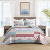 3 Pcs Printed Quilt Set Floral Patchwork Pattern Bedspread Set  BY331