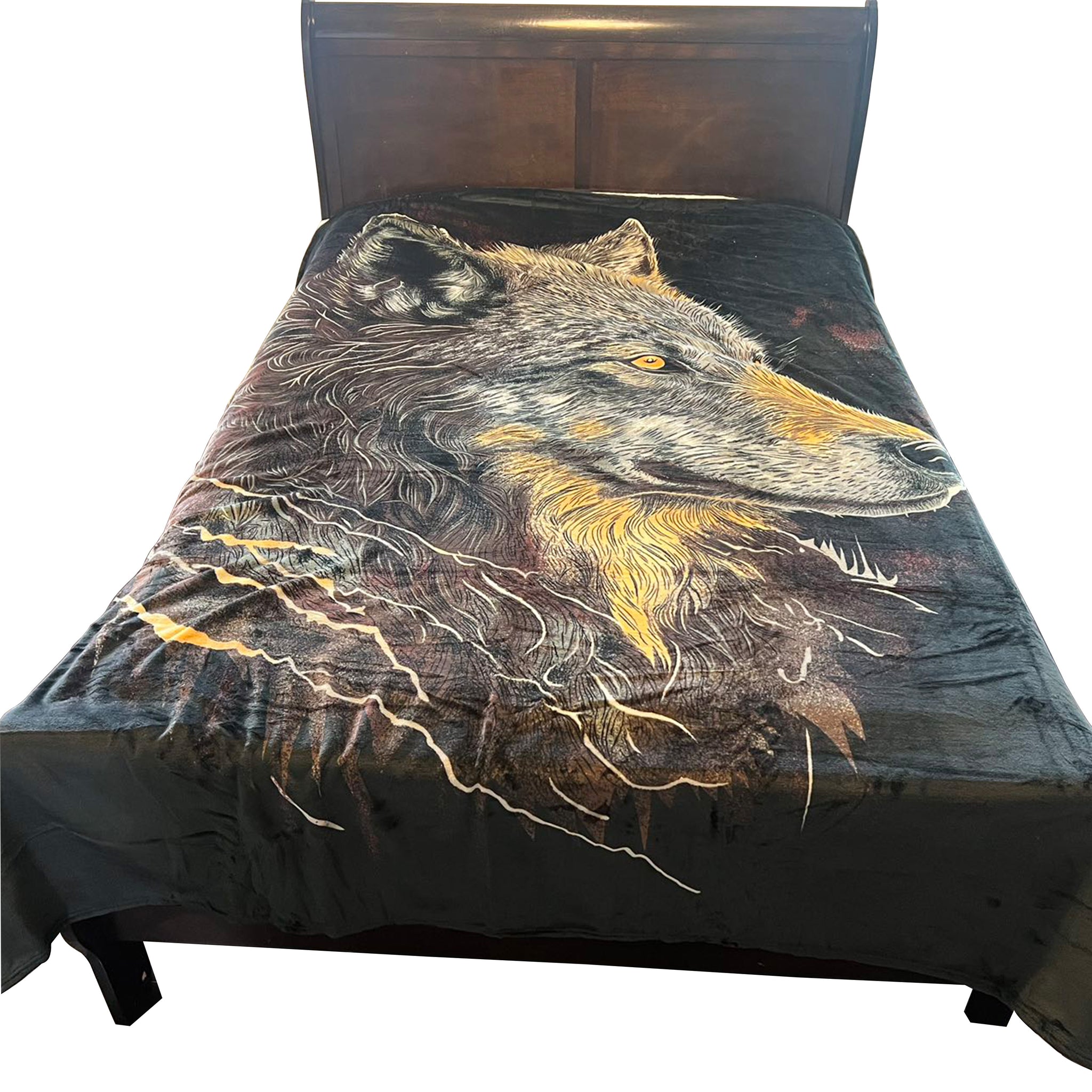 Queen Size Flannel Blanket, Ultra Soft and Warm, 400 GSM Heavyweight Plush Throw, All-Season Cozy Bed Blanket for Winter 95" x 86"