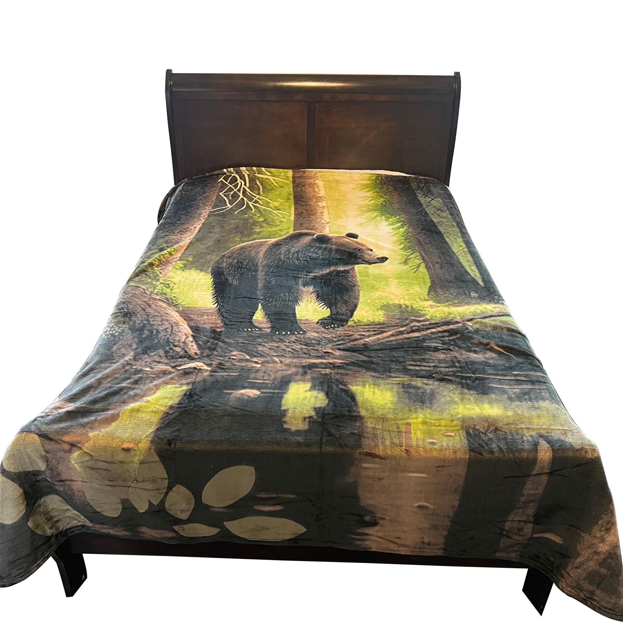 Queen Size Flannel Blanket, Ultra Soft and Warm, 400 GSM Heavyweight Plush Throw, All-Season Cozy Bed Blanket for Winter 95" x 86"