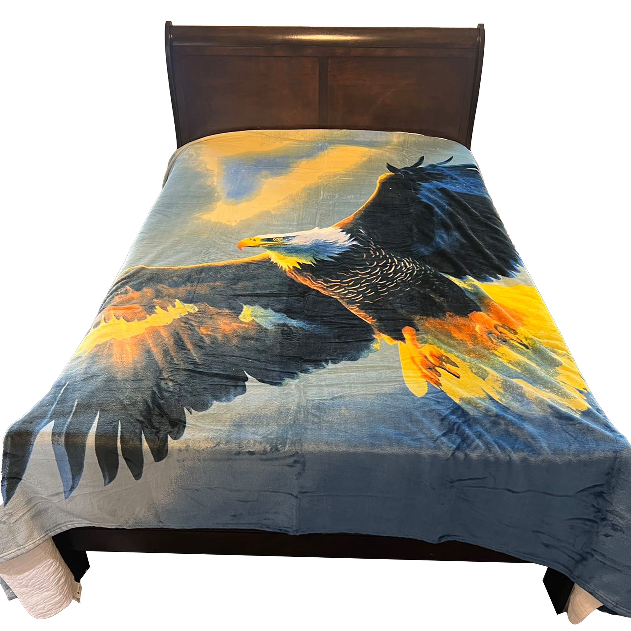 Queen Size Flannel Blanket, Ultra Soft and Warm, 400 GSM Heavyweight Plush Throw, All-Season Cozy Bed Blanket for Winter 95" x 86"