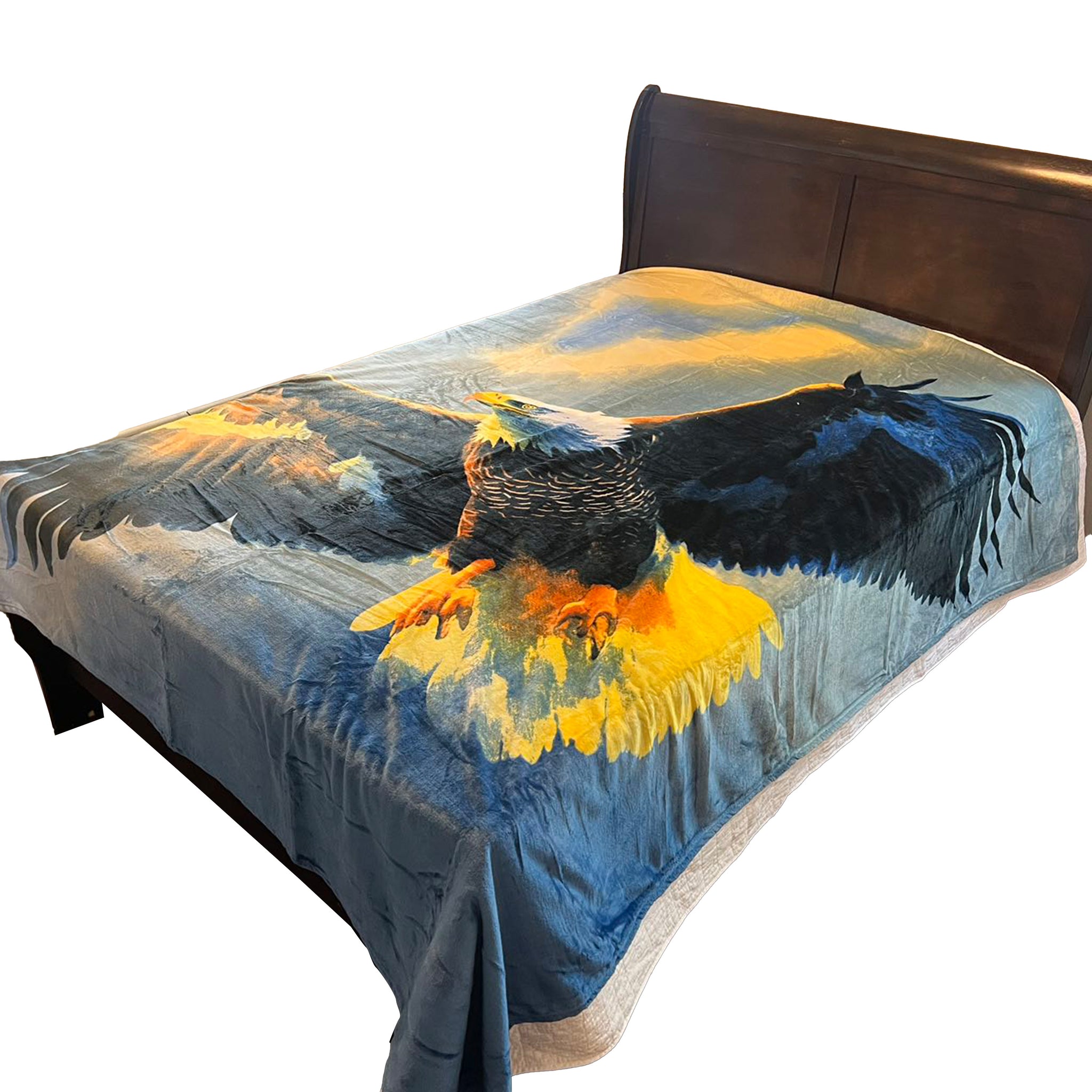 Queen Size Flannel Blanket, Ultra Soft and Warm, 400 GSM Heavyweight Plush Throw, All-Season Cozy Bed Blanket for Winter 95" x 86"