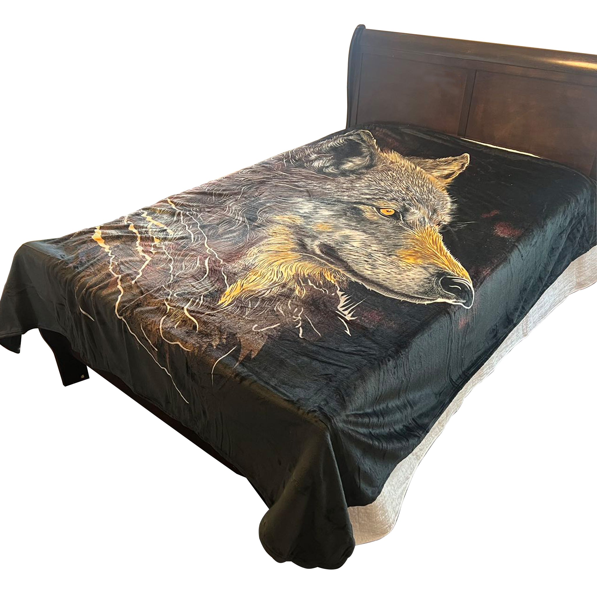 Queen Size Flannel Blanket, Ultra Soft and Warm, 400 GSM Heavyweight Plush Throw, All-Season Cozy Bed Blanket for Winter 95" x 86"
