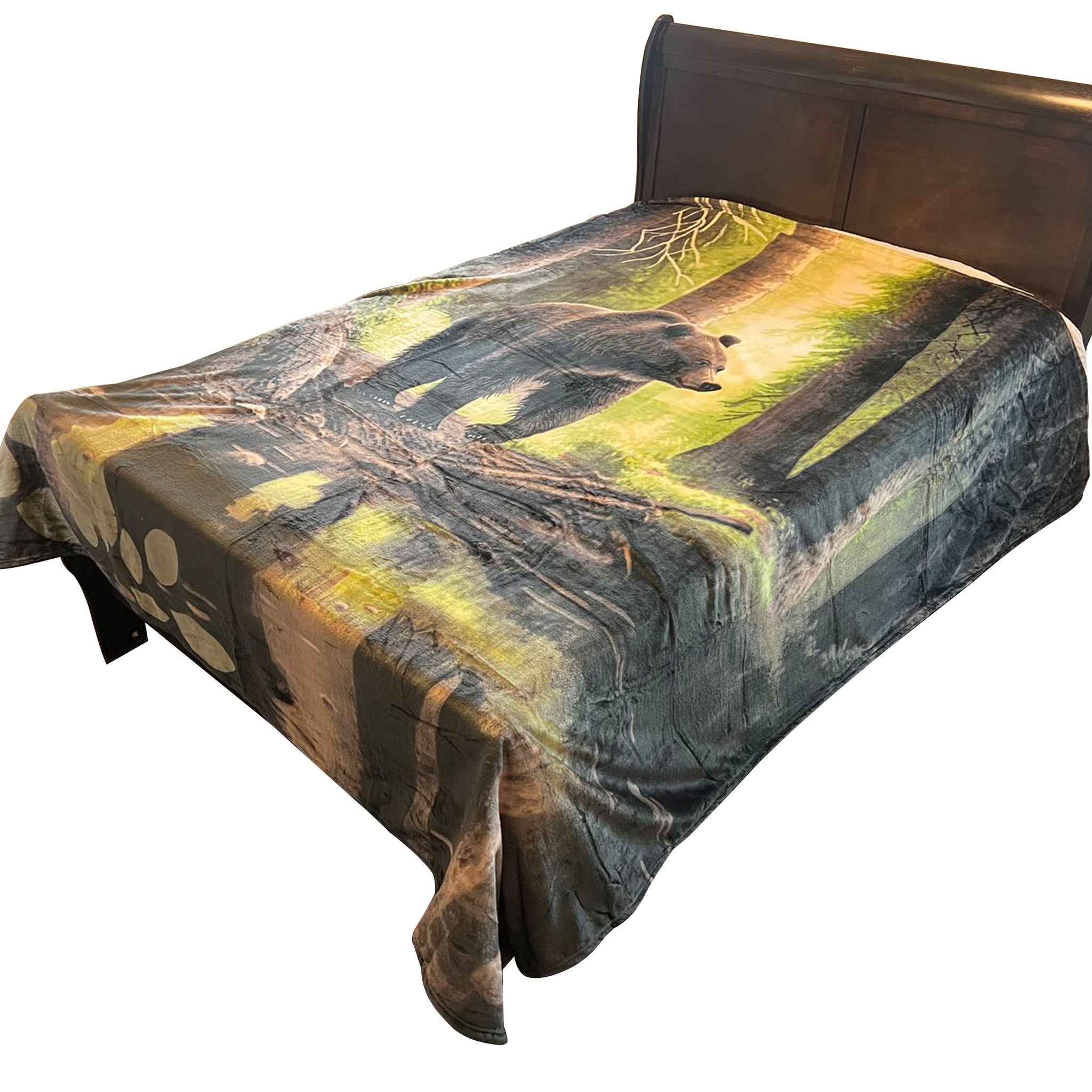 Queen Size Flannel Blanket, Ultra Soft and Warm, 400 GSM Heavyweight Plush Throw, All-Season Cozy Bed Blanket for Winter 95" x 86"