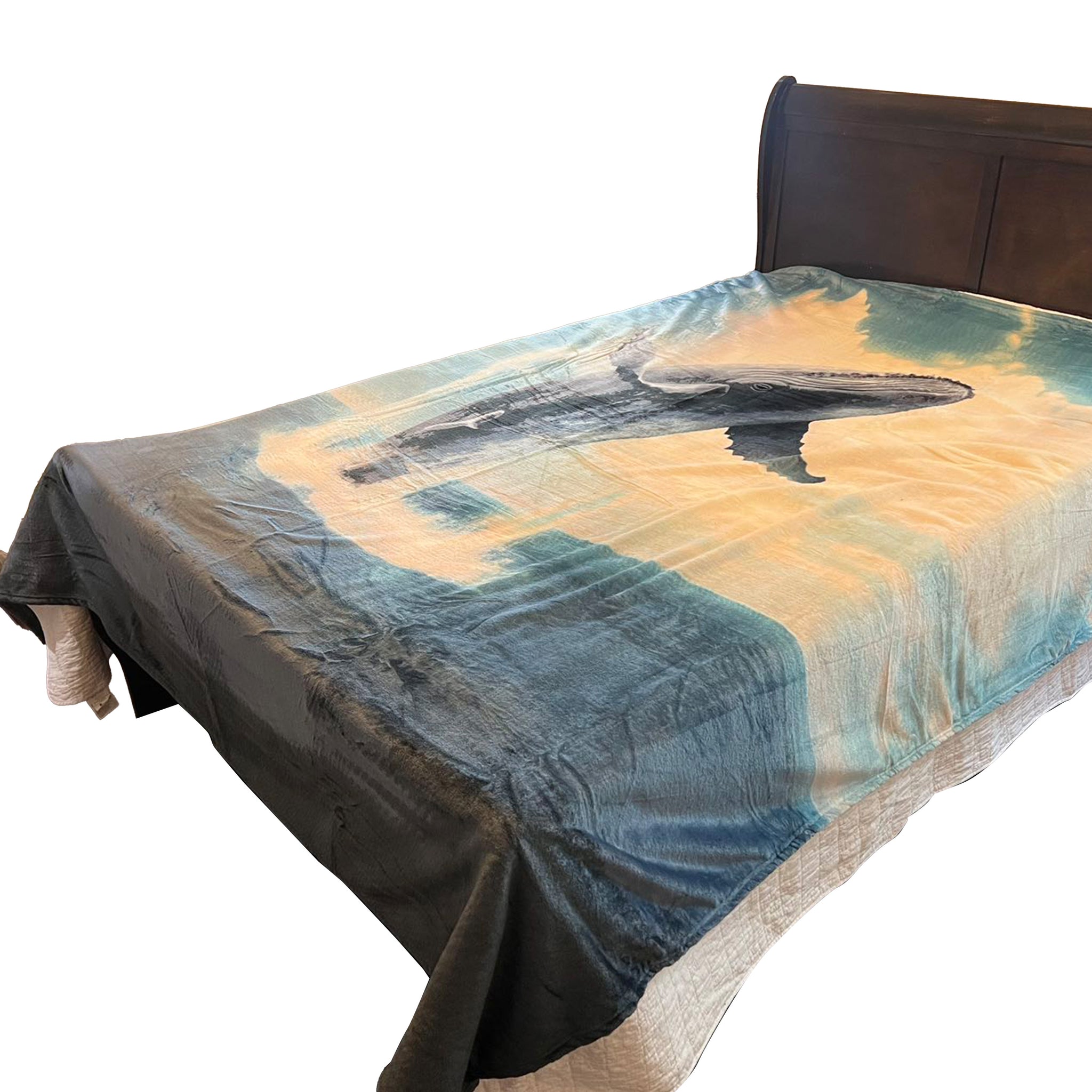 Queen Size Flannel Blanket, Ultra Soft and Warm, 400 GSM Heavyweight Plush Throw, All-Season Cozy Bed Blanket for Winter 95" x 86"
