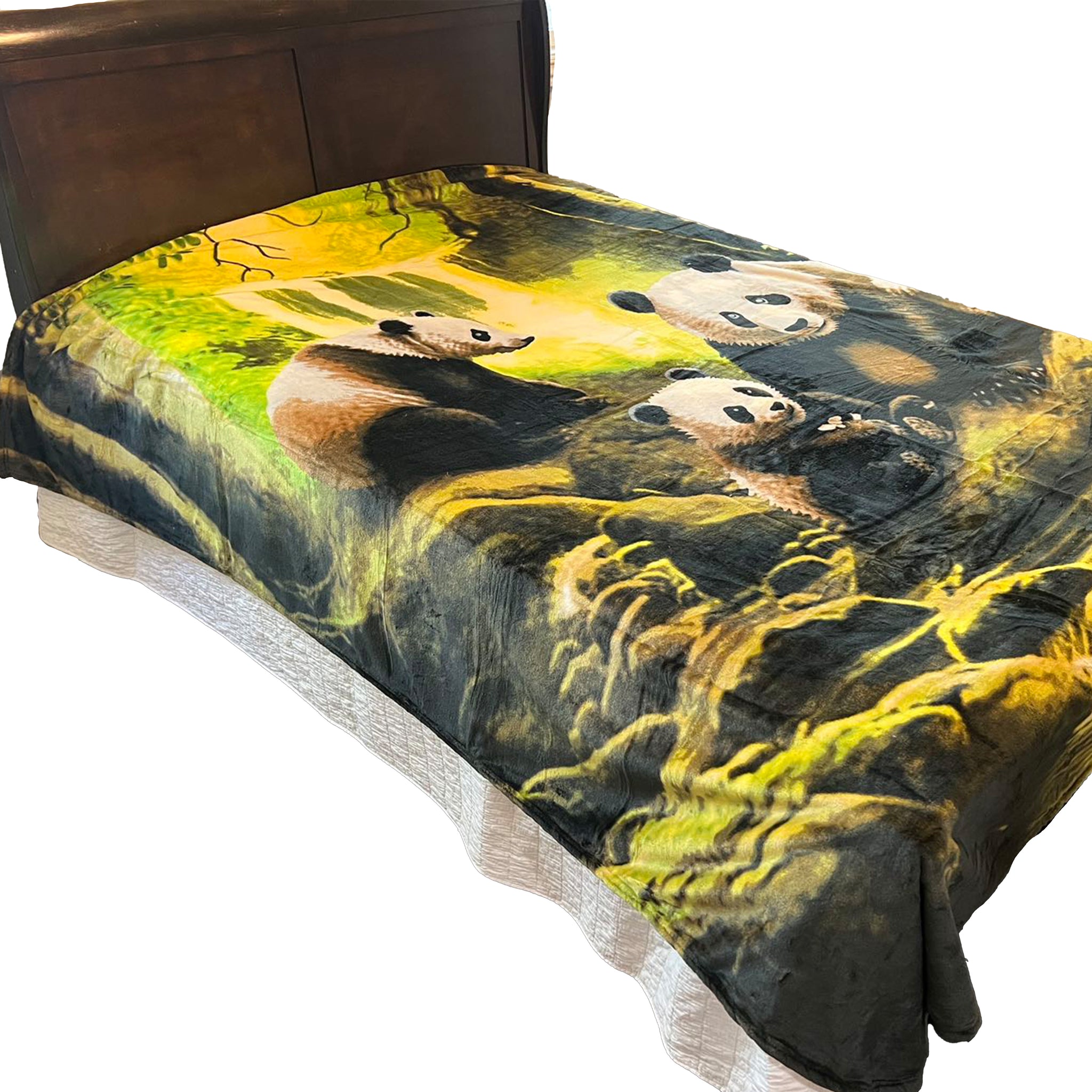 Queen Size Flannel Blanket, Ultra Soft and Warm, 400 GSM Heavyweight Plush Throw, All-Season Cozy Bed Blanket for Winter 95" x 86"