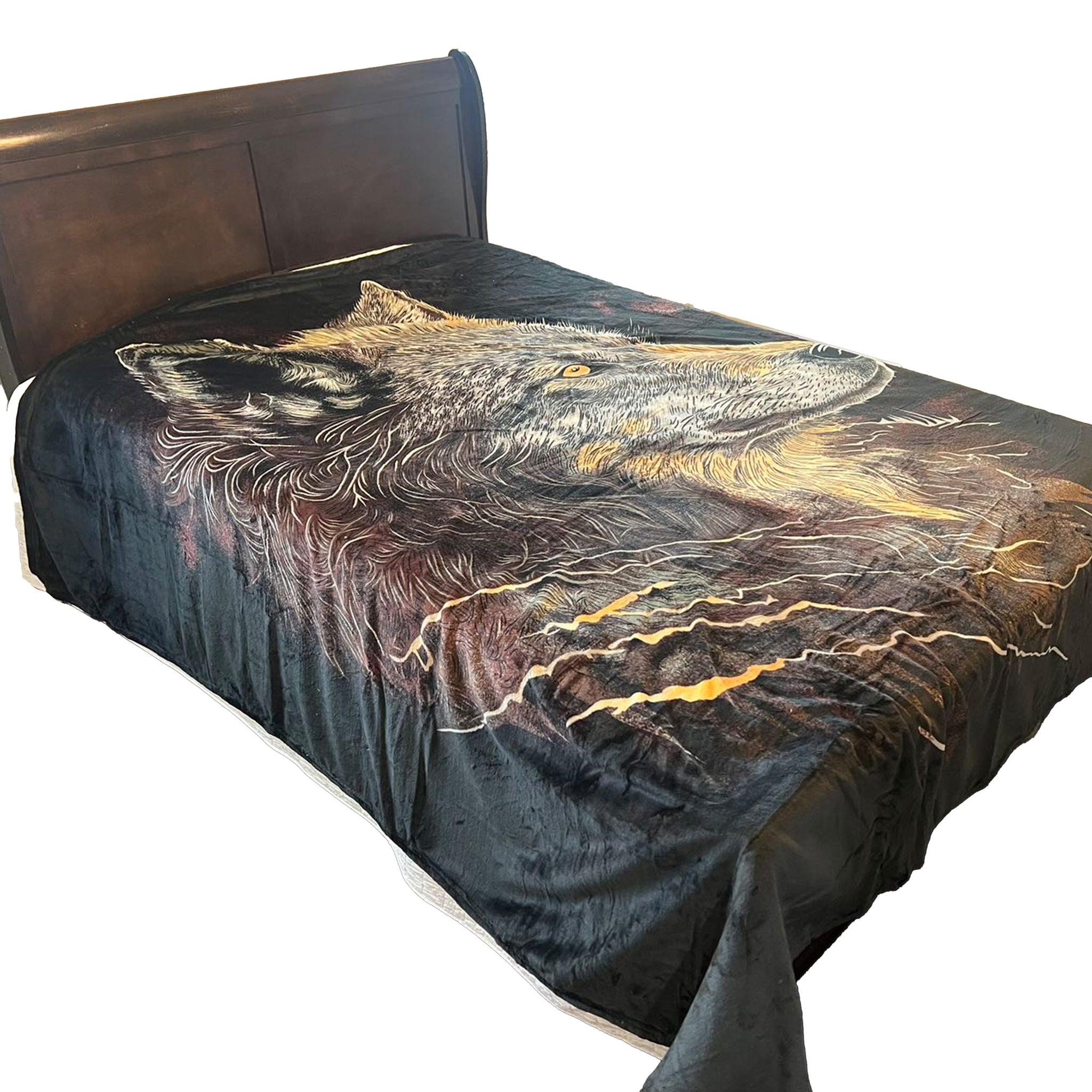 Queen Size Flannel Blanket, Ultra Soft and Warm, 400 GSM Heavyweight Plush Throw, All-Season Cozy Bed Blanket for Winter 95" x 86"
