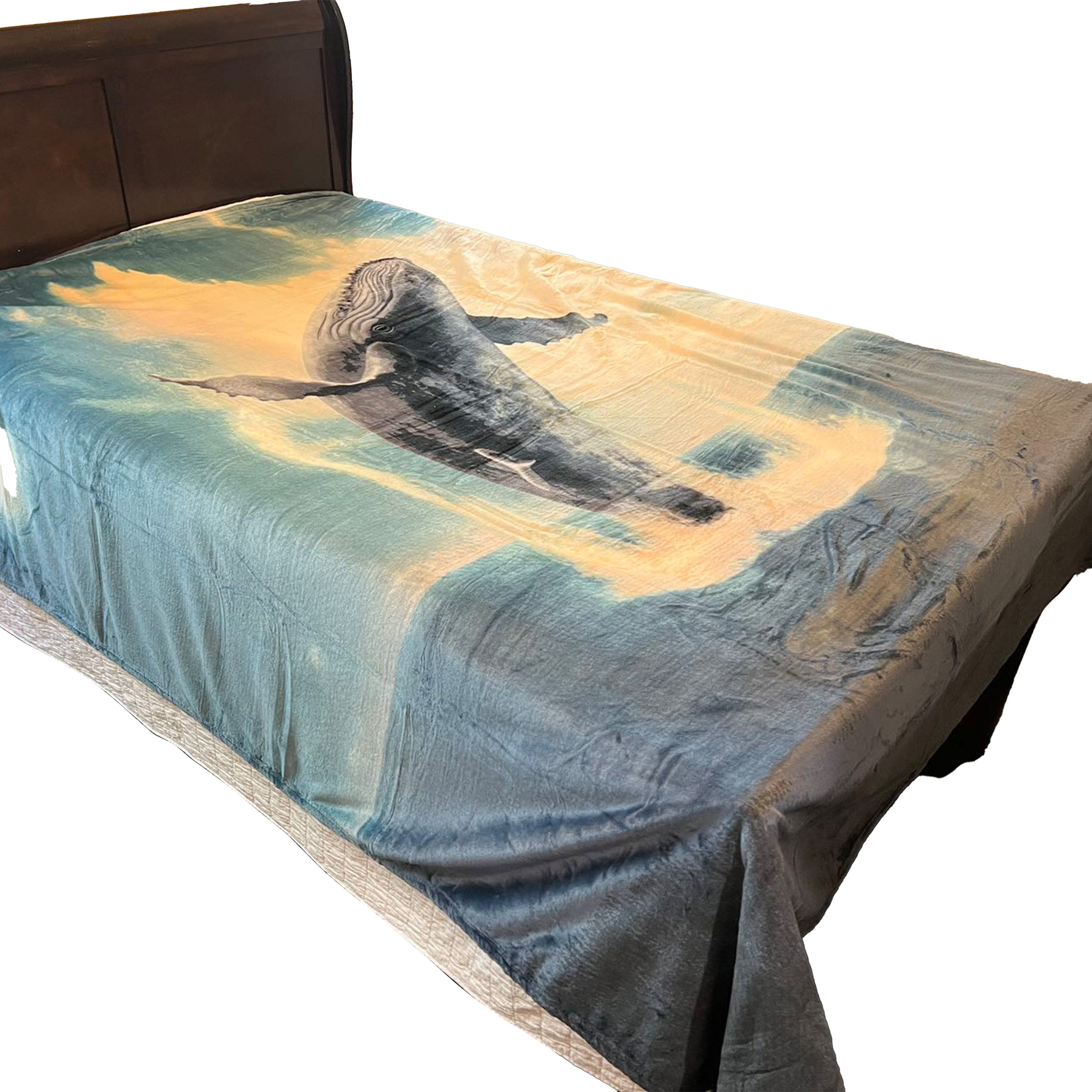 Queen Size Flannel Blanket, Ultra Soft and Warm, 400 GSM Heavyweight Plush Throw, All-Season Cozy Bed Blanket for Winter 95" x 86"