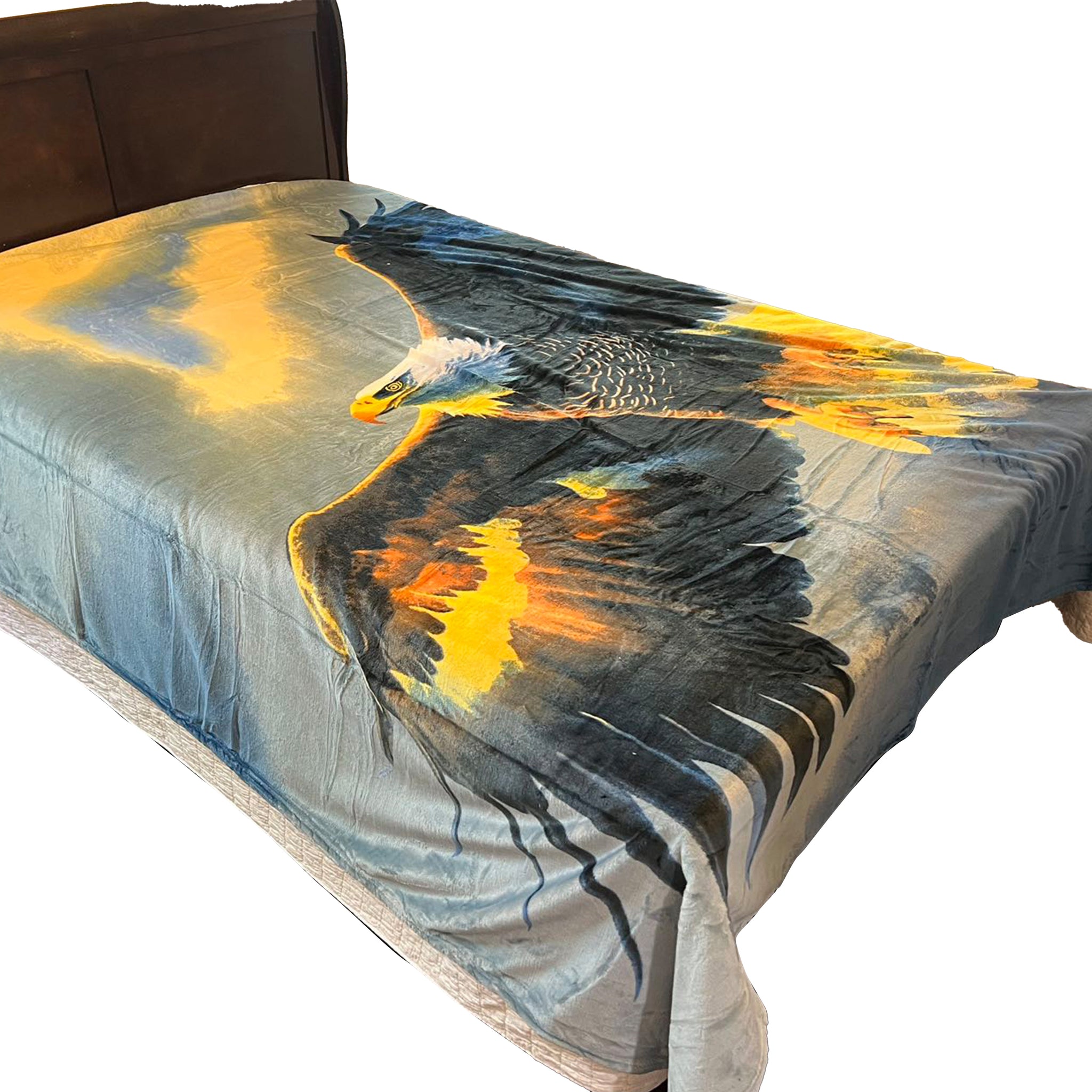 Queen Size Flannel Blanket, Ultra Soft and Warm, 400 GSM Heavyweight Plush Throw, All-Season Cozy Bed Blanket for Winter 95" x 86"