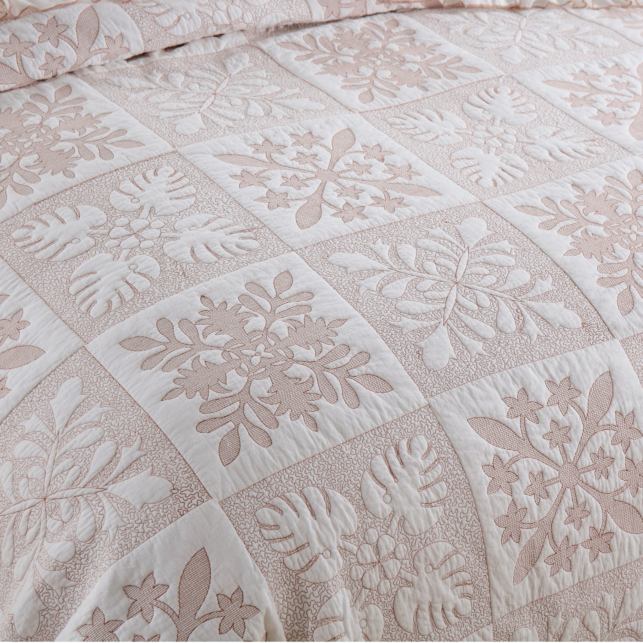 3-Piece 100% Cotton Oversized Bedspread Set Coverlet Set Lightweight Quilt Set TJ