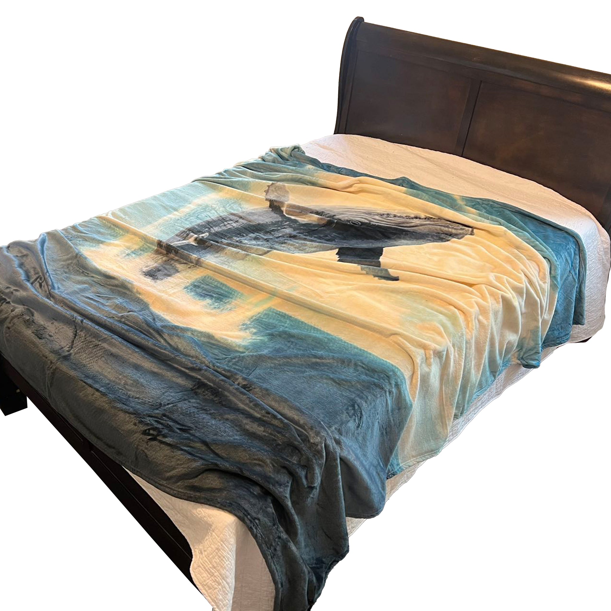 Queen Size Flannel Blanket, Ultra Soft and Warm, 400 GSM Heavyweight Plush Throw, All-Season Cozy Bed Blanket for Winter 95" x 86"
