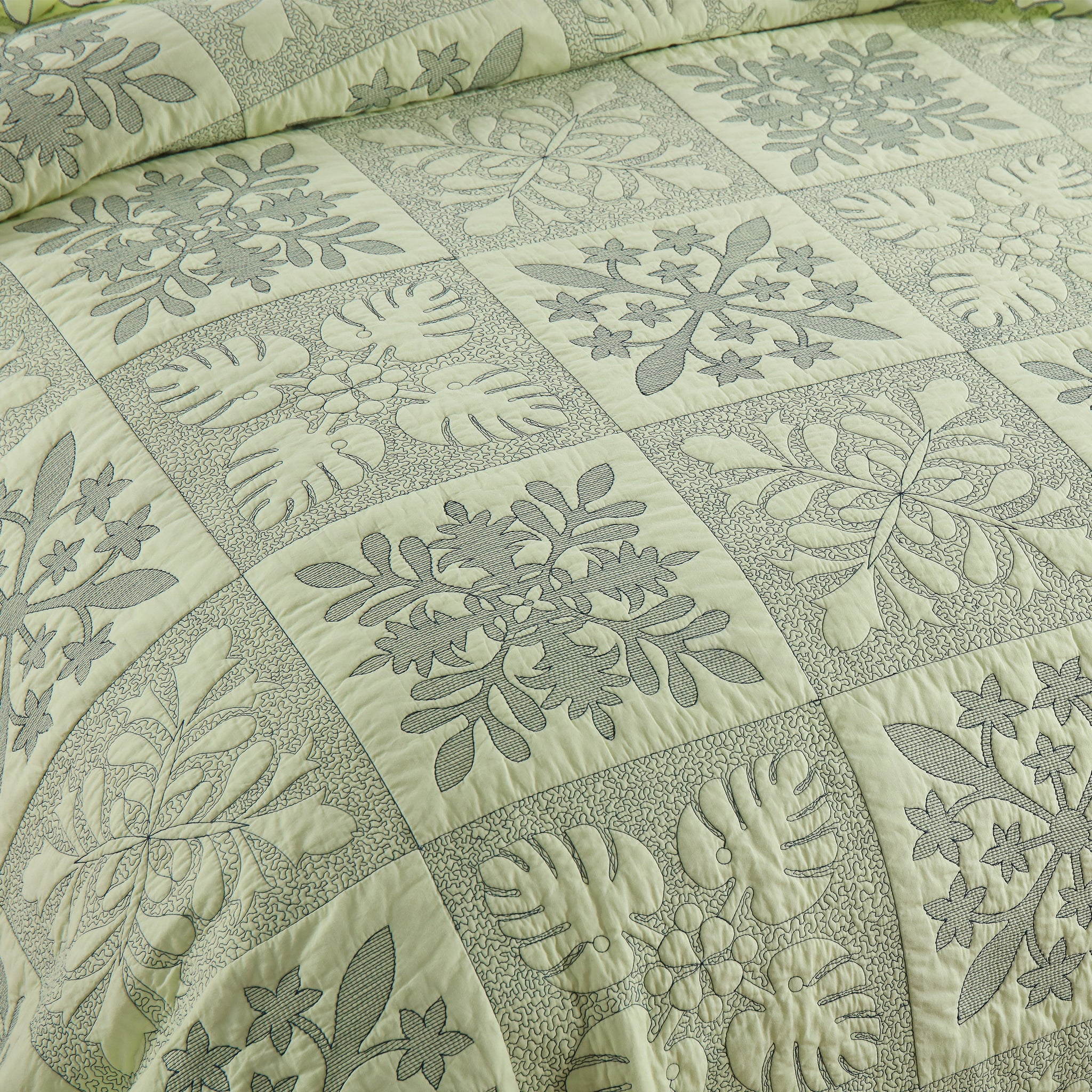 3-Piece 100% Cotton Oversized Bedspread Set Coverlet Set Lightweight Quilt Set TJ