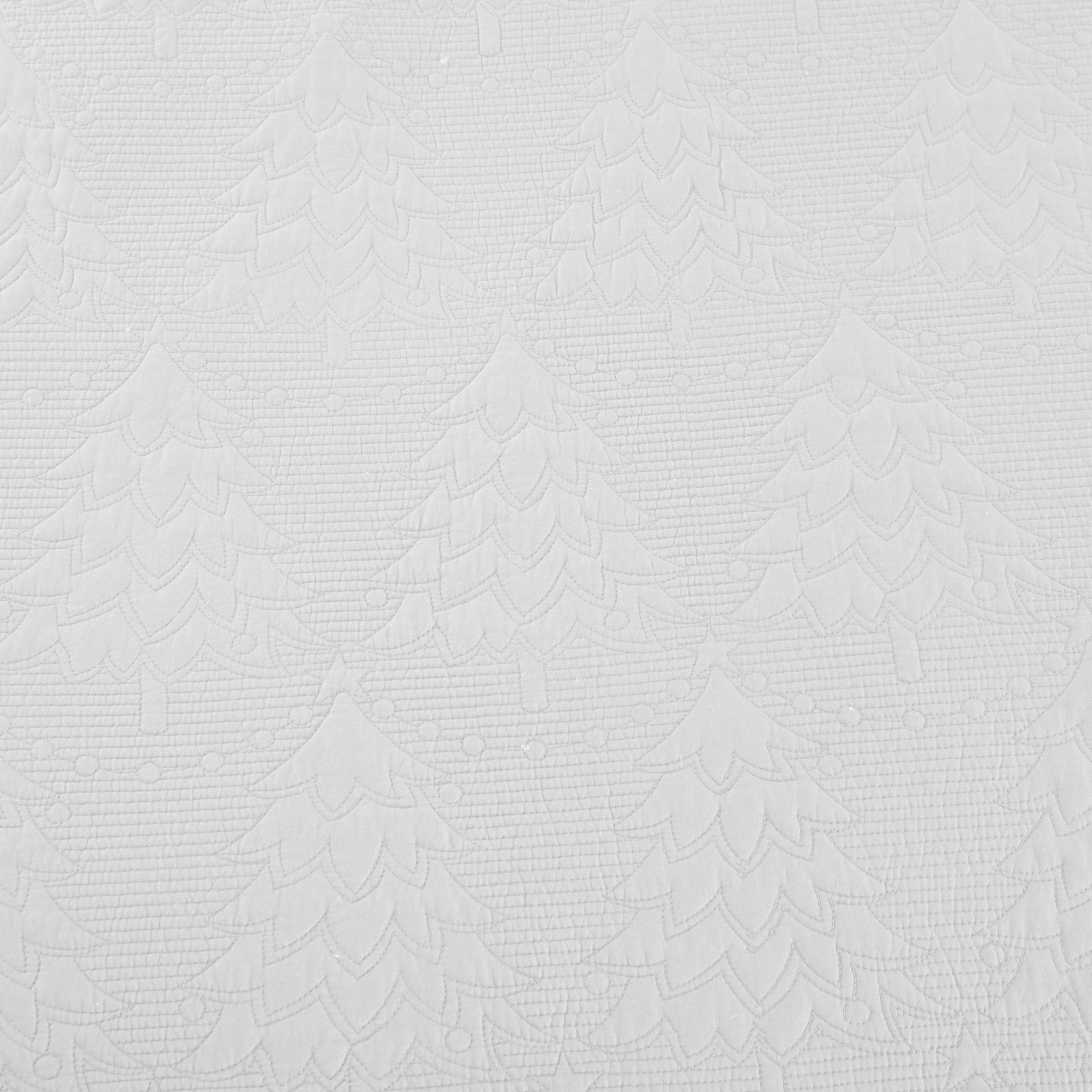 3 Piece 100% Cotton Christmas Tree Oversized Lightweight Bedspread Quilt Set TC