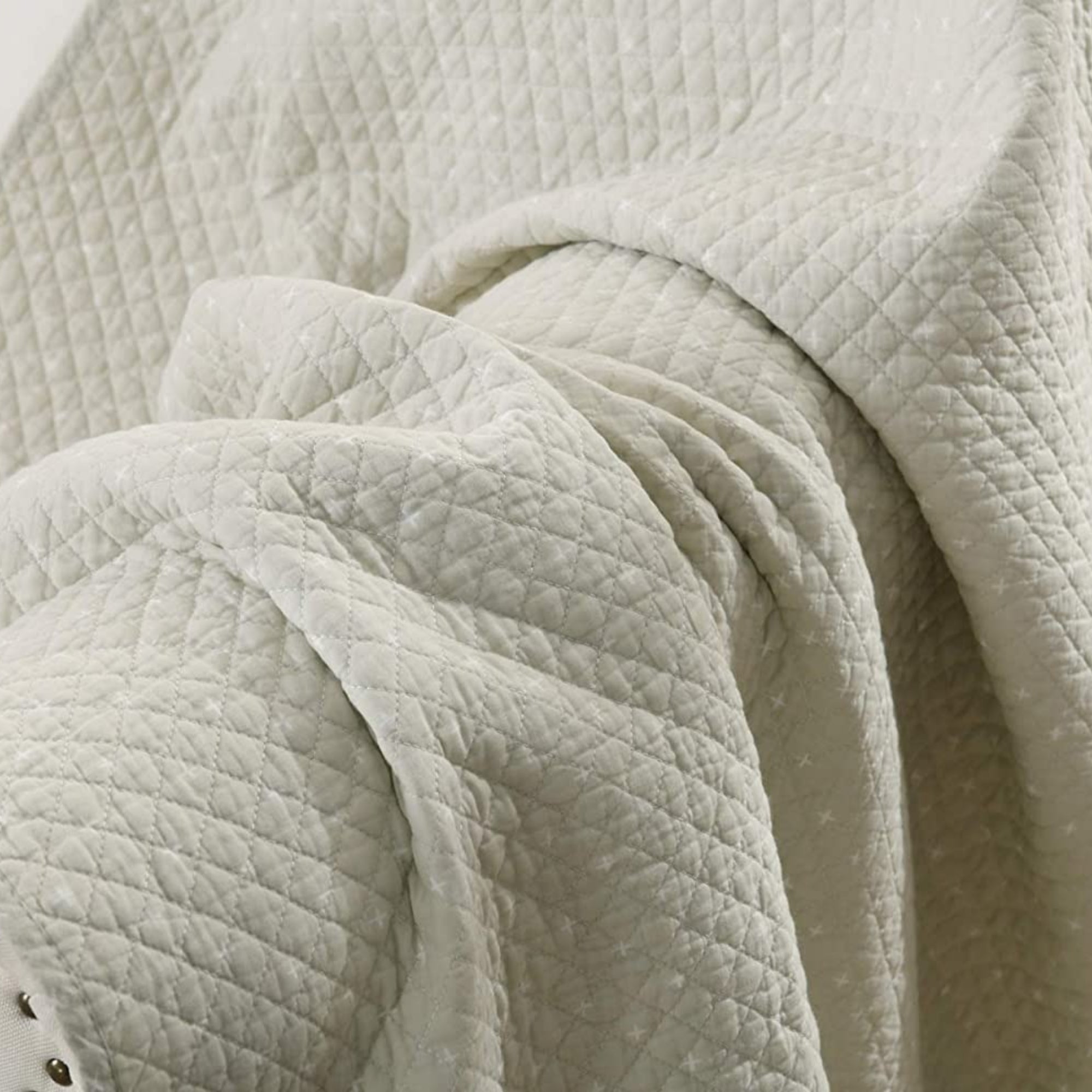 100% Cotton Quilted Throw Blanket Soft Decorative Couch Sofa Cover Lightweight Bed Throw