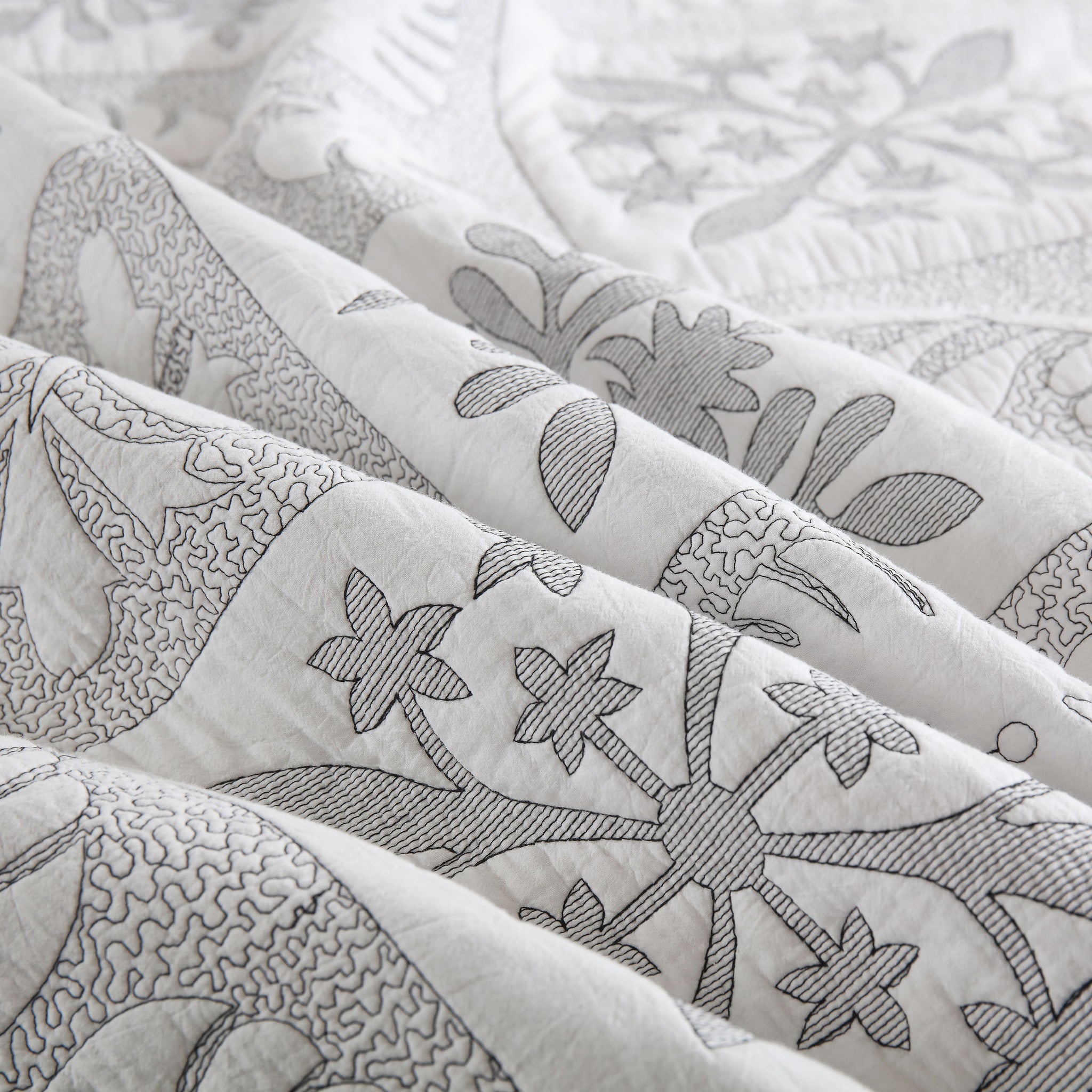3-Piece 100% Cotton Oversized Bedspread Set Coverlet Set Lightweight Quilt Set TJ