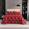 3 Pcs Boho Colorful Geometry Printed Quilt Bedspread Set