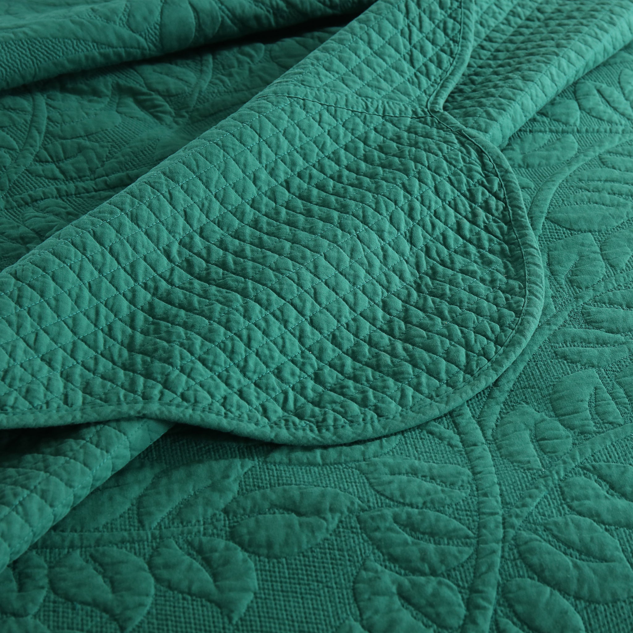 3-Piece 100% Cotton Oversized Bedspread Set Coverlet Set Lightweight Quilt Set Embroidery Farmhouse Bedding Set T