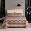 3 Pcs Boho Colorful Geometry Printed Quilt Bedspread Set