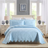 3 Pcs 100% Cotton Oversized Quilt Bedspread Set TK