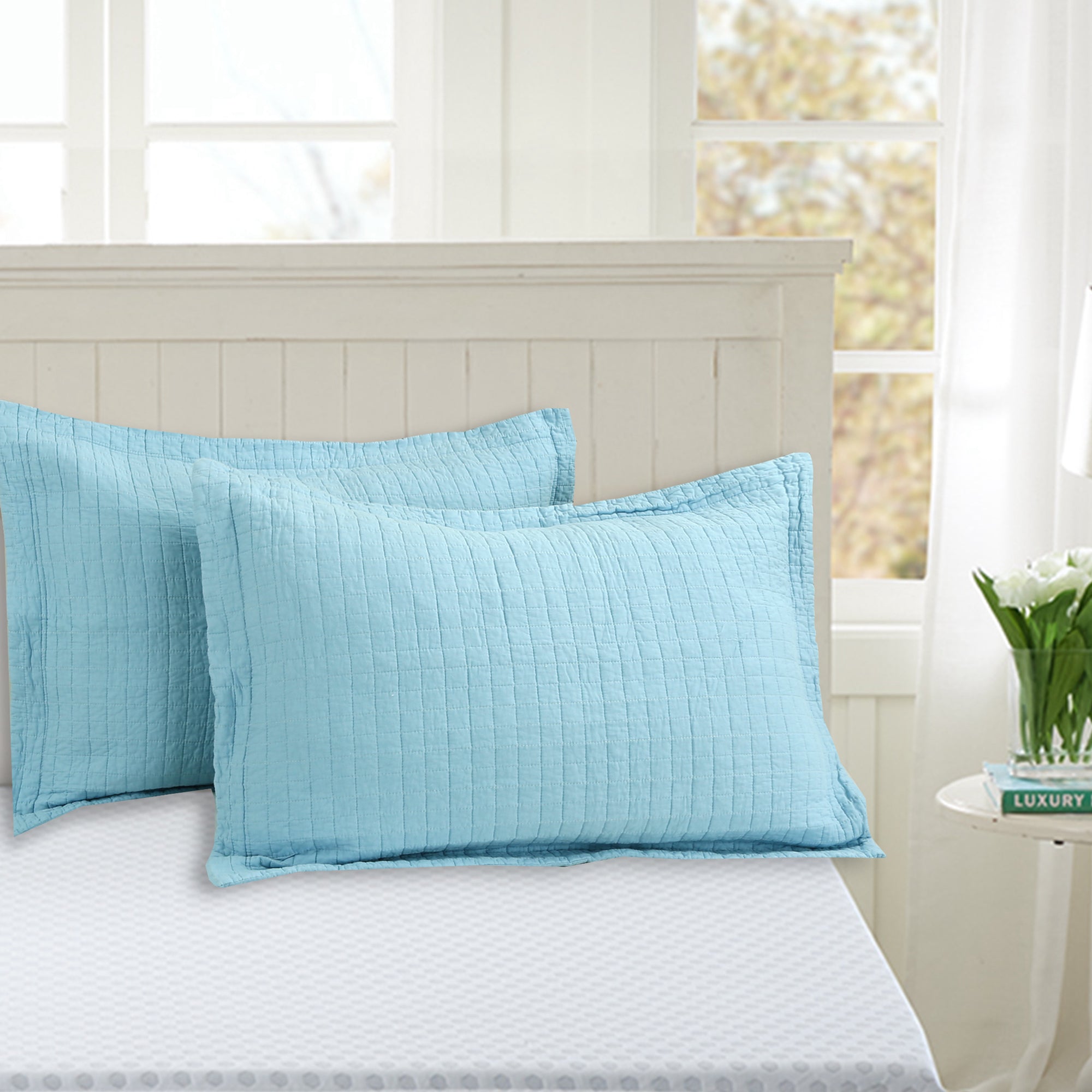 3 Piece 100% Cotton Quilt Set, Lightweight Quilted Bedspread